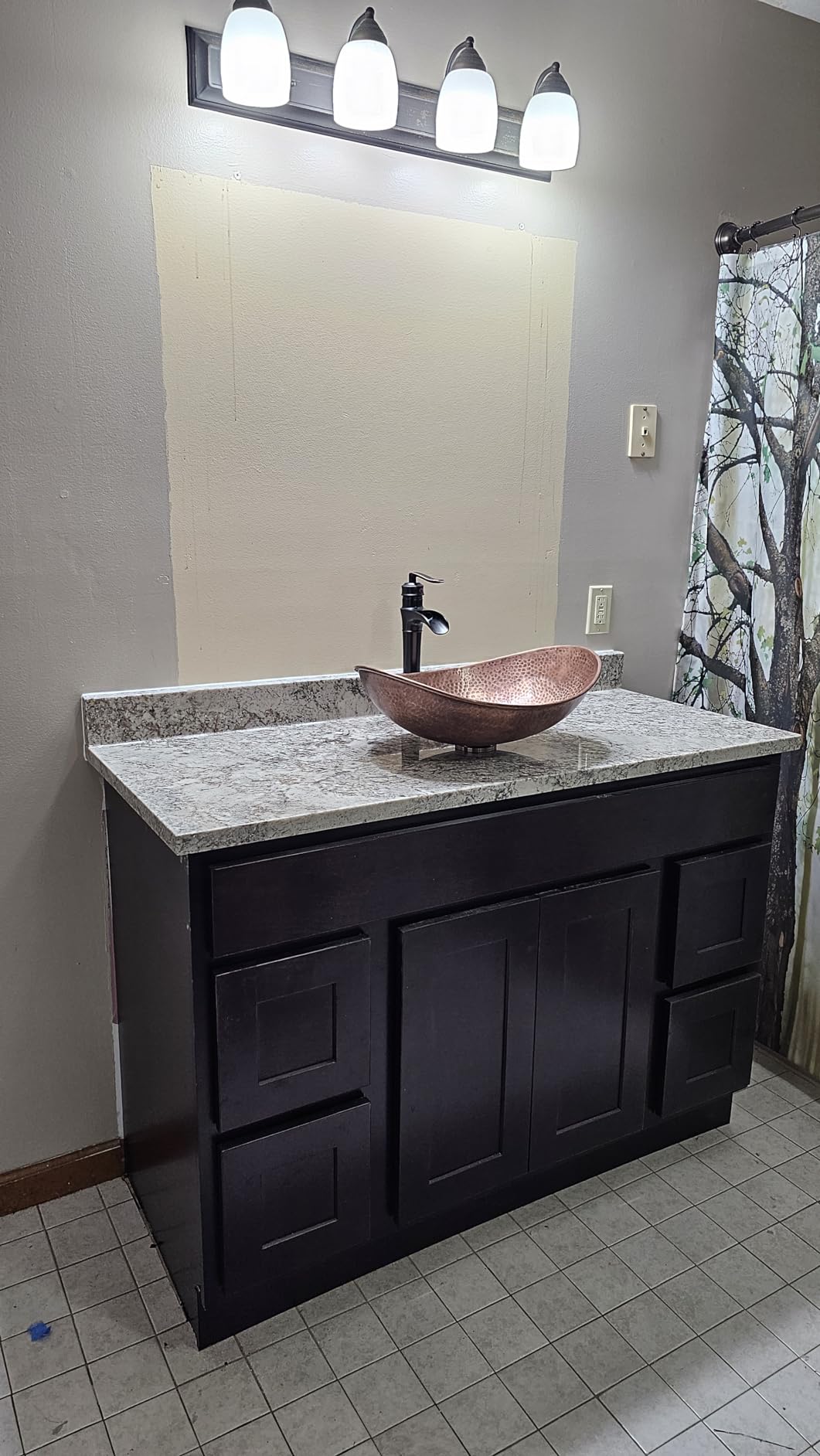 Monarch Abode Bathroom Sink - 19-Inch Harbor Vessel Bathrooms Countertop Sink, Above Counter Hand Hammered Pure Copper Bath Sinks for Restroom Vanity or Powder Room customer photo 2