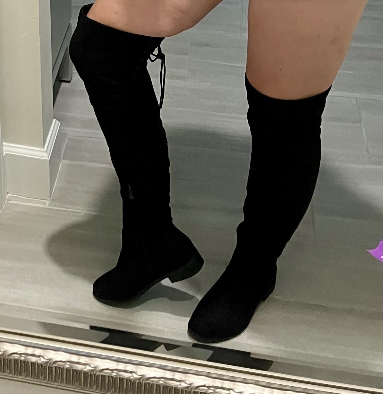 DREAM PAIRS Women's Over the Knee High Riding Boots customer photo 2