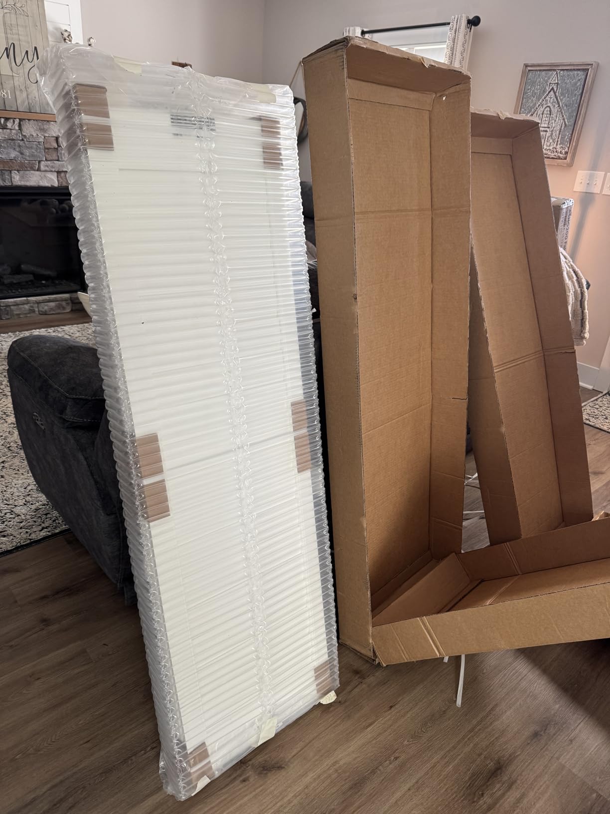 Suncraft Shutters -Plantation Shutters -Custom Made Window Blinds - No Front Tilt Rod - Easy DIY Installation - Interior Plantation Shutters -Privacy Blinds for Kitchen, Bath, Bedroom customer photo 2