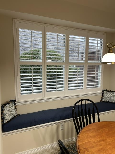 SUNCRAFT SHUTTERS-Plantation Shutters-Interior-Window COVERINGS-Custom Made in 10 Days- DIY Install -Made in North America-Never Needs Painting -25 Year Warranty-Traditional Front TILT Rod customer photo 1