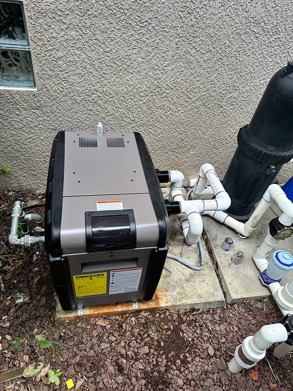 Hayward H-Series Natural Gas Pool Heater for Inground Pools 150,000 BTU | W3H150FDN Universal H Series Swimming Pool Water Heaters feature High Quality Cupro Nickel Heat Exchanger w/ Low NOx Emissions customer photo 1