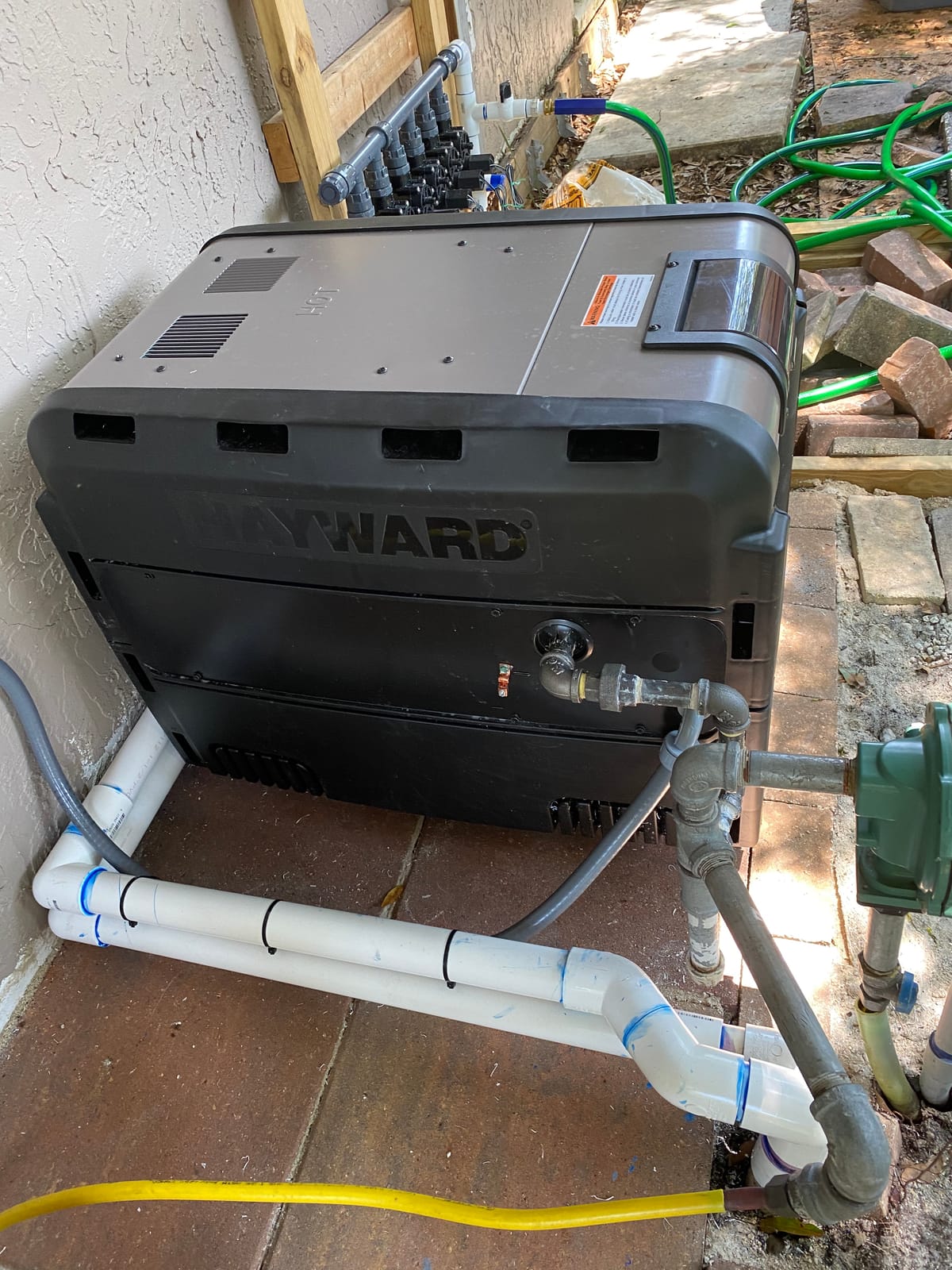 Hayward H-Series Natural Gas Pool Heater for Inground Pools 150,000 BTU | W3H150FDN Universal H Series Swimming Pool Water Heaters feature High Quality Cupro Nickel Heat Exchanger w/ Low NOx Emissions customer photo 2