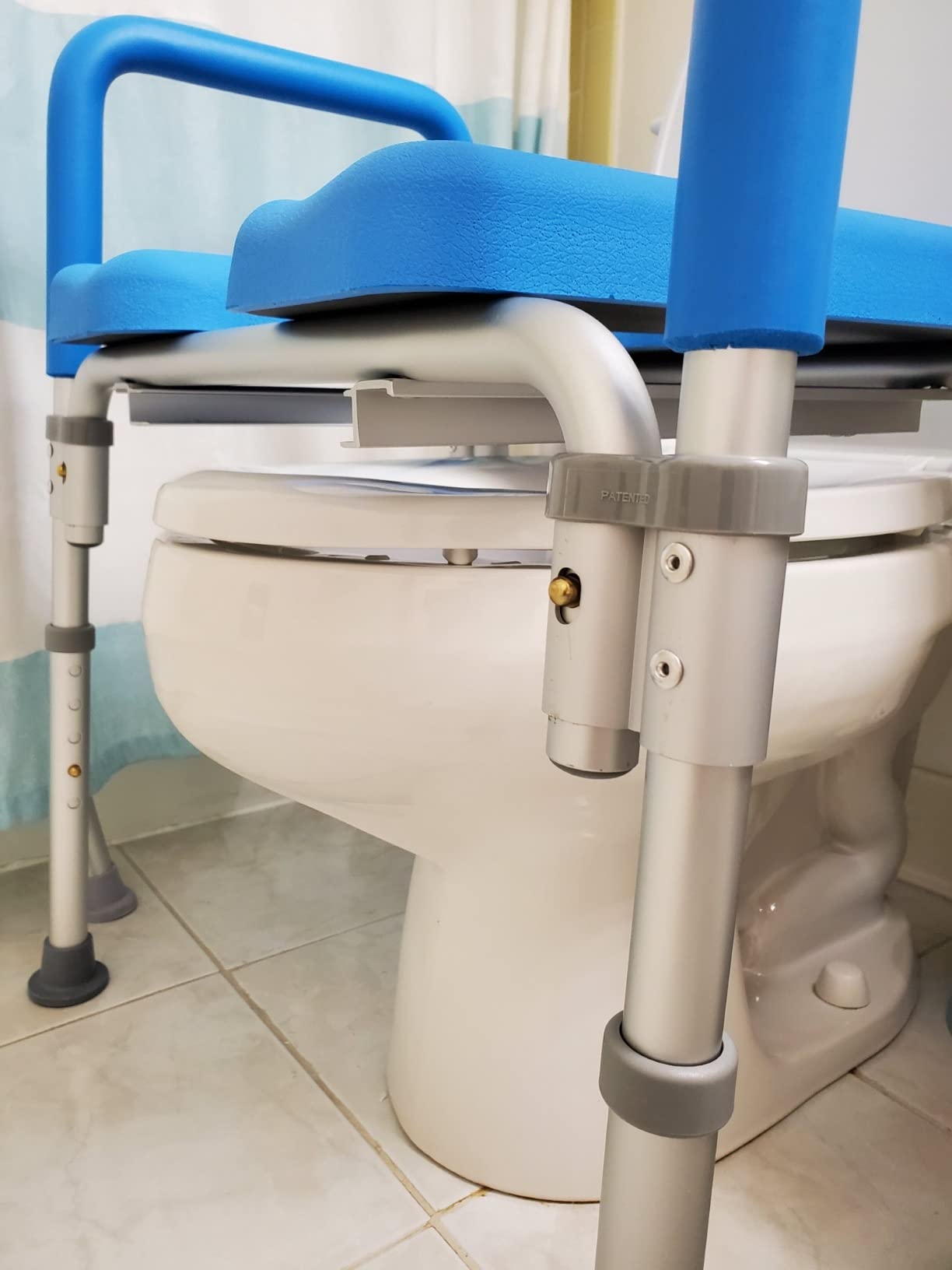 Ultimate Raised Toilet Seat with Handles, Padded, Armrests, Adjustable Height, Premium Elevated Toilet Seat customer photo 2