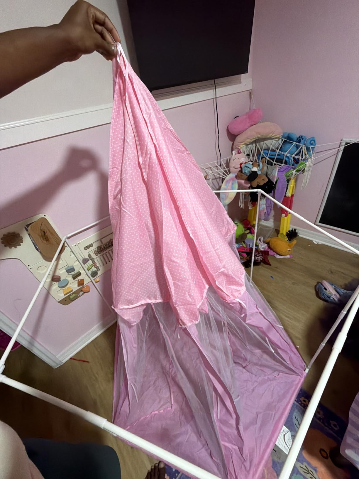 ORIAN Princess Tent for Girls, Kids Pink Play Tent, Ages 2-7, 55