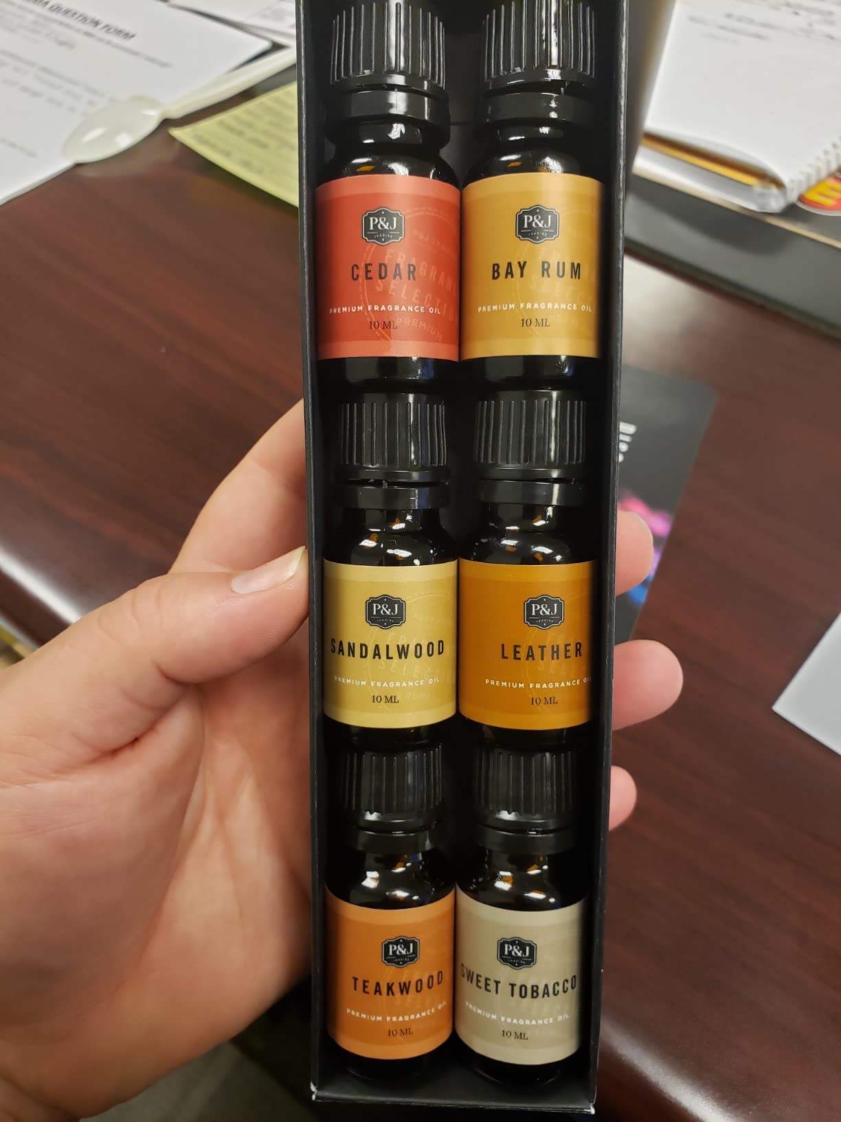 P&J Trading Fragrance Oils for Diffusers for Home Gentlemen's Set Fragrance Scents for Candle Making - Soap Making Supplies - Car Diffuser Scents - Essential Home Gift Set - Cedar, Sandalwood & More customer photo 2