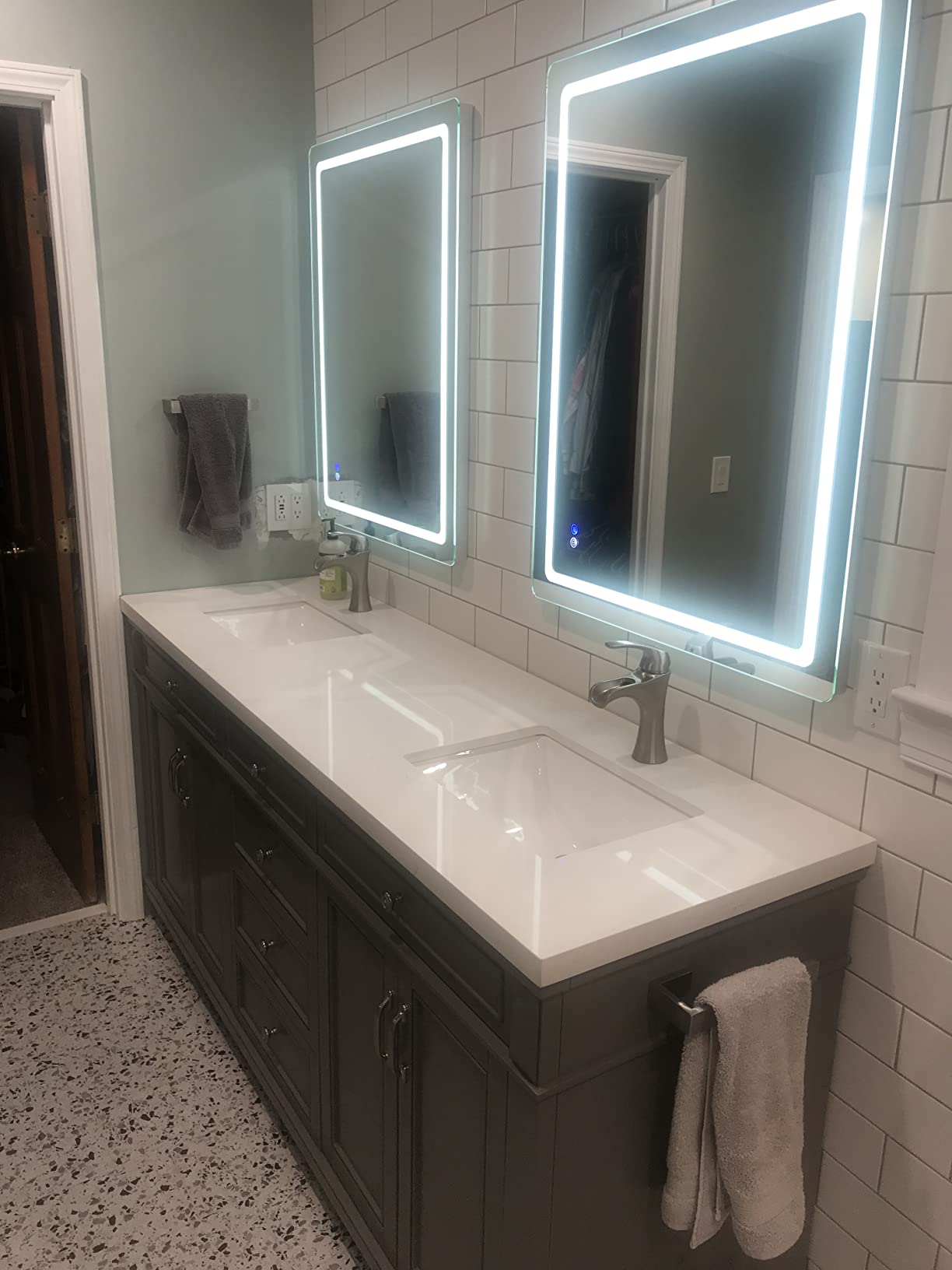 Pfister Jaida Single Handle Waterfall Bathroom Sink Faucet 3 Hole with Spot Defense Brushed Nickel Finish and Push & Seal Drain for Vanity Installation LF042JDGS customer photo 1