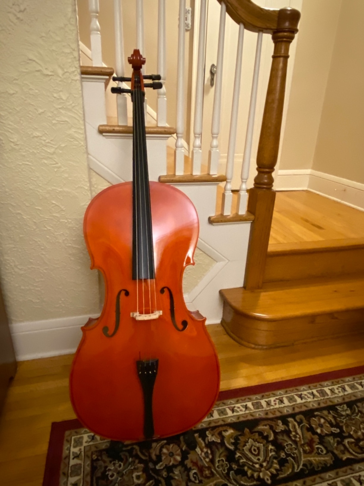 Cecilio 4/4 Full Size Cello with Hard & Soft Case, Stand, Bow, Rosin, Bridge and Extra Set of Strings, CCO-100 customer photo 2