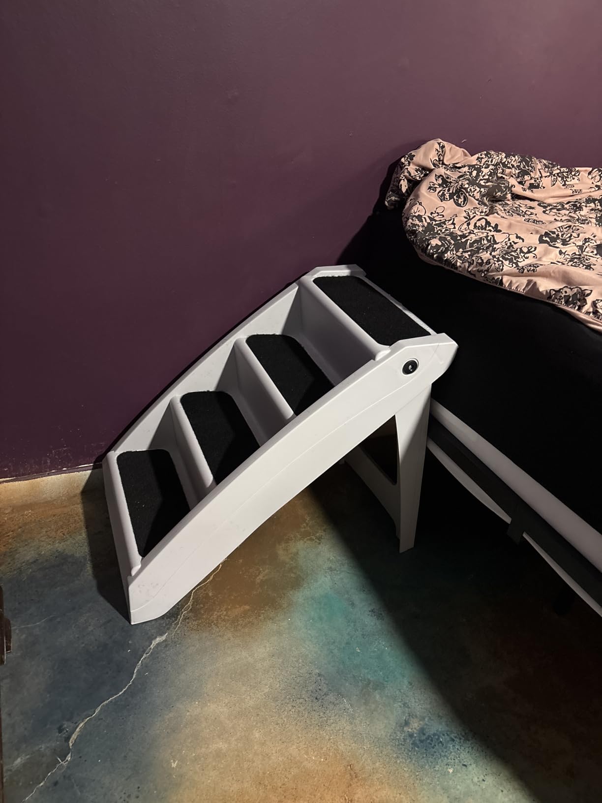 PetSafe CozyUp Folding Dog Stairs, Portable Indoor/Outdoor Pet Steps for Bed, Couch & Car, Grey, 25 Inch | Foldable 4-Step Stairs, supports up to 200 Lb customer photo 2