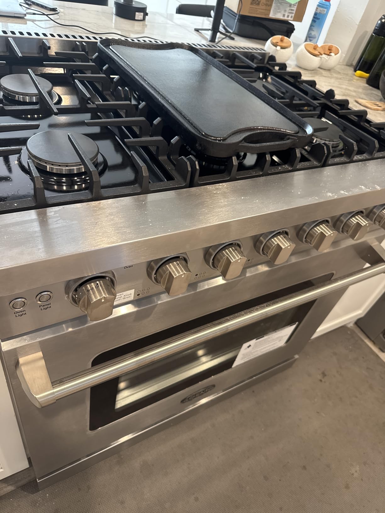 Cosmo COS-EPGR304 30 in. Haven Collection 4.8 cu. ft. 5 Burner Gas Range, Convection, Stainless Steel customer photo 2