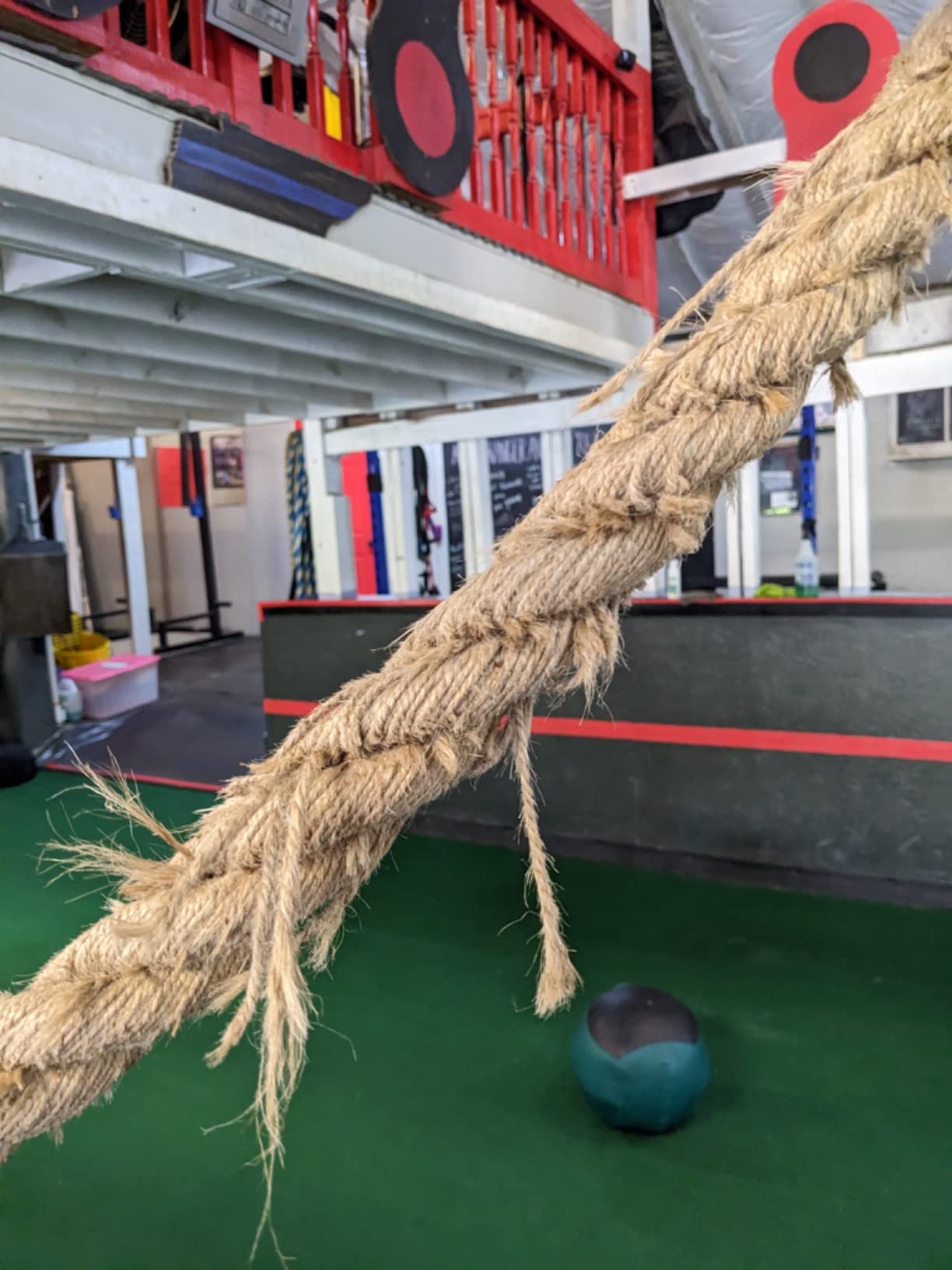 VIVITORY Gym Fitness Training Climbing Ropes, Workout Gym Climbing Rope | Home Training and Fitness Workouts,1.5'' in Diameter, Available 10, 15, 25, 30 Ft customer photo 1