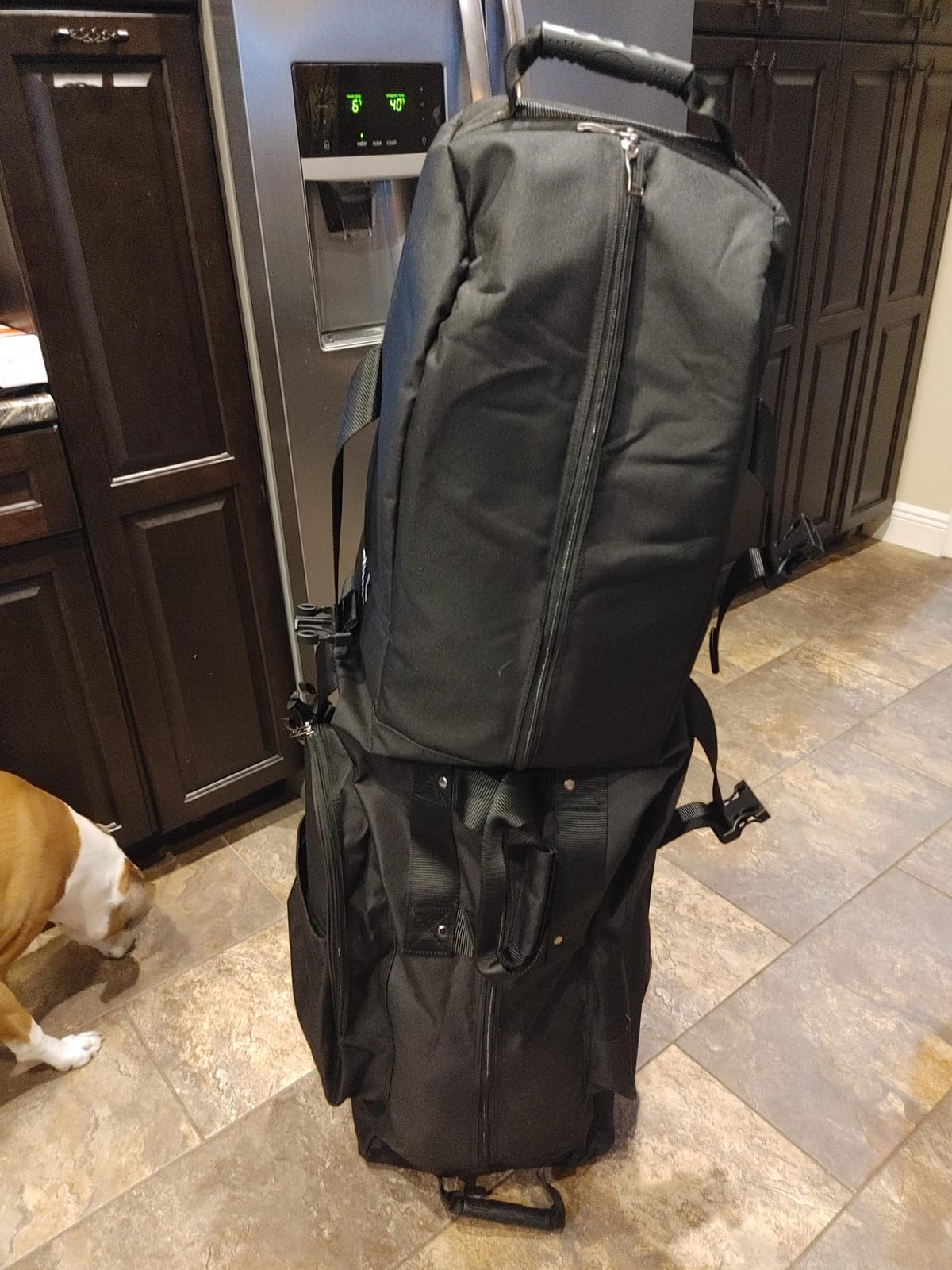 Golf Travel Bag - Heavy Duty 600D Polyester Oxford Wear-Resistant, Soft-Sided Golf Club Travel Cover with Wheels customer photo 1