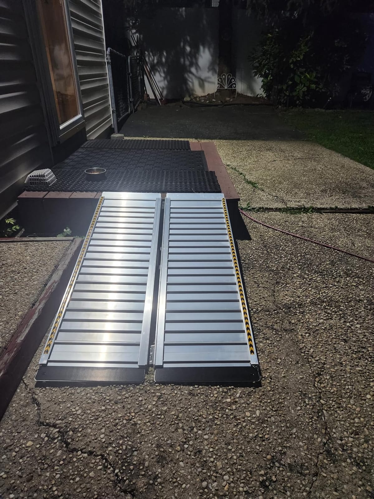 gardhom 5FT Aluminum Ramp for Wheelchair for Home Steps with Support Legs customer photo 1