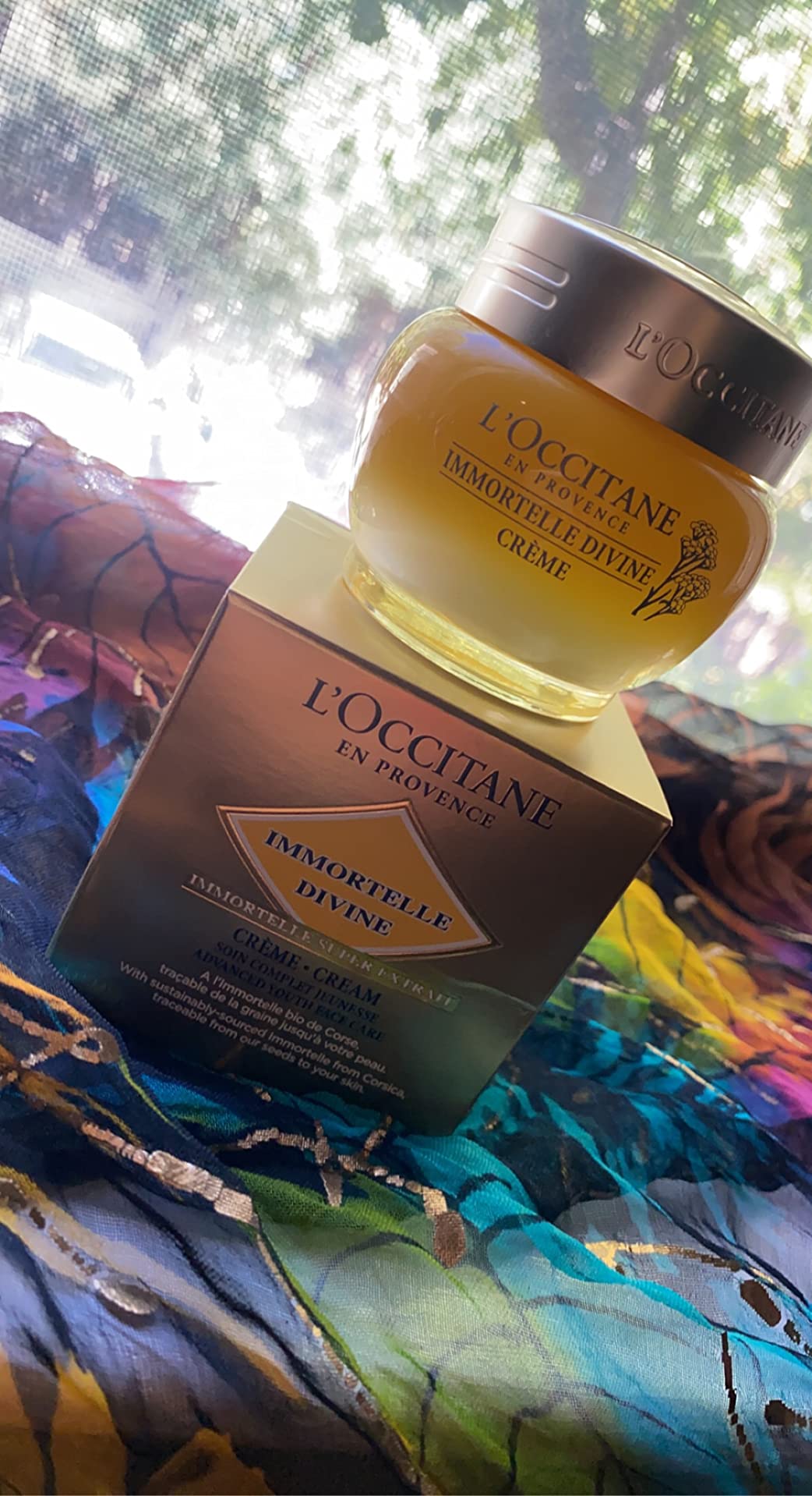 L'OCCITANE Immortelle Divine Anti-Aging Face Cream, Hydrating, 1.7 Fl Oz - Firms skin, helps reduce fine lines, wrinkles & age spots customer photo 2