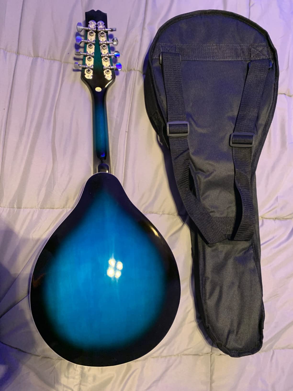 ADM Acoustic Mandolin Instrument Kit Music A Style for Kids Students Adults Wood Mandolins Beginner Set With Bag, Tuner, Pick-up, Strap, Strings, Picks and Hanger, Sunburst customer photo 2