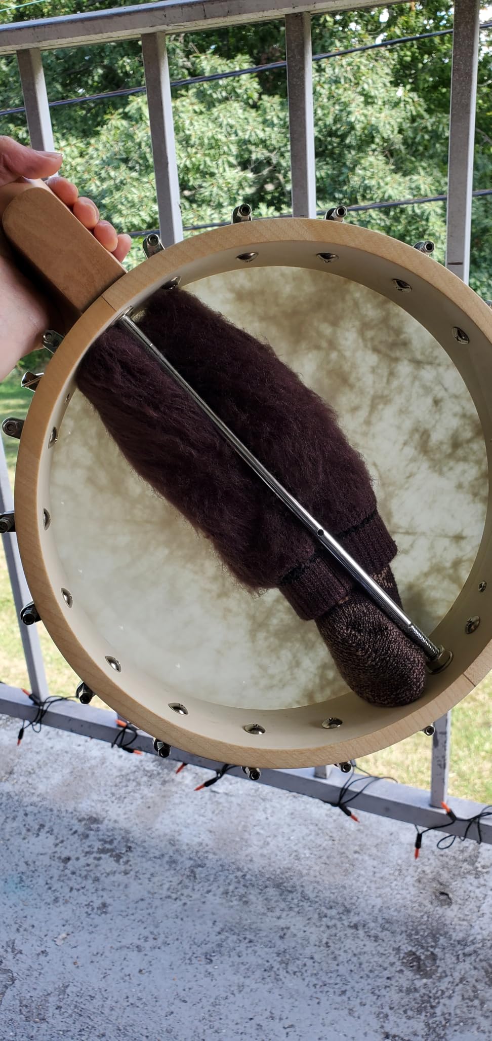 AKLOT 5 String Banjos Full Size Open Back Banjo Adjustable Maple Body Remo Head with 2 Tuning Wrench, 4 Picks, Strings, Tuner, Strap Ruler, Cleaning Cloth, Gig Bag for New Beginner Professional customer photo 2