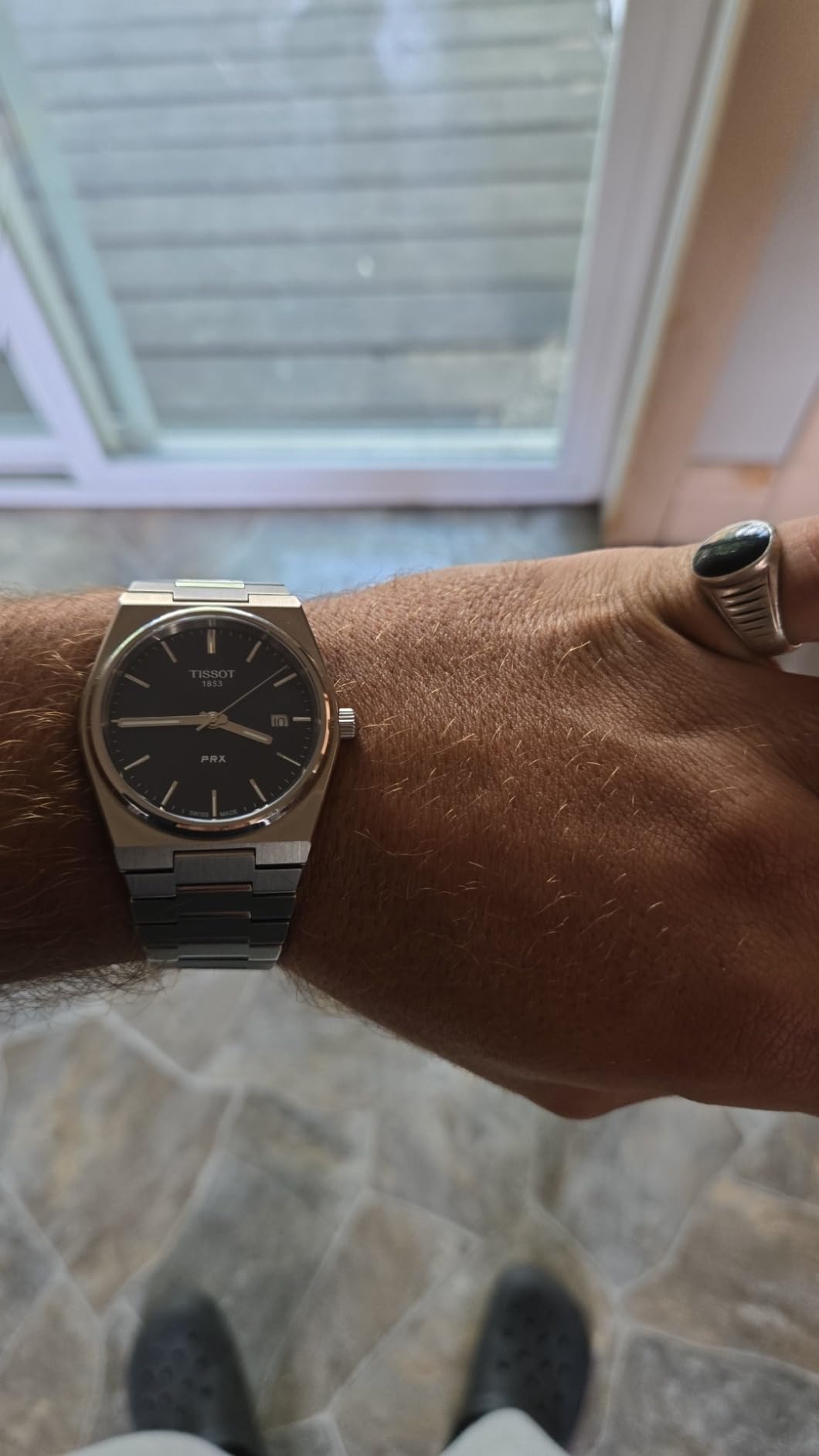 Tissot Men's PRX 316L Stainless Steel Case Dress Watch Grey T1374101104100 customer photo 1