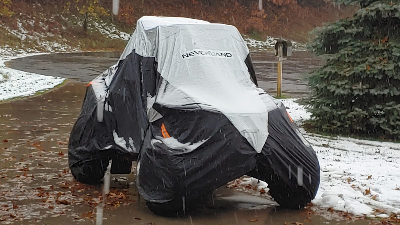 NEVERLAND UTV Cover Heavy Duty Ranger Cover Waterproof 4-6 Seater Side by Side Covers 4 Door All Weather Storage with Reflective Strip Compatible with Polaris RZR General Can-Am Yamaha SxS customer photo 2