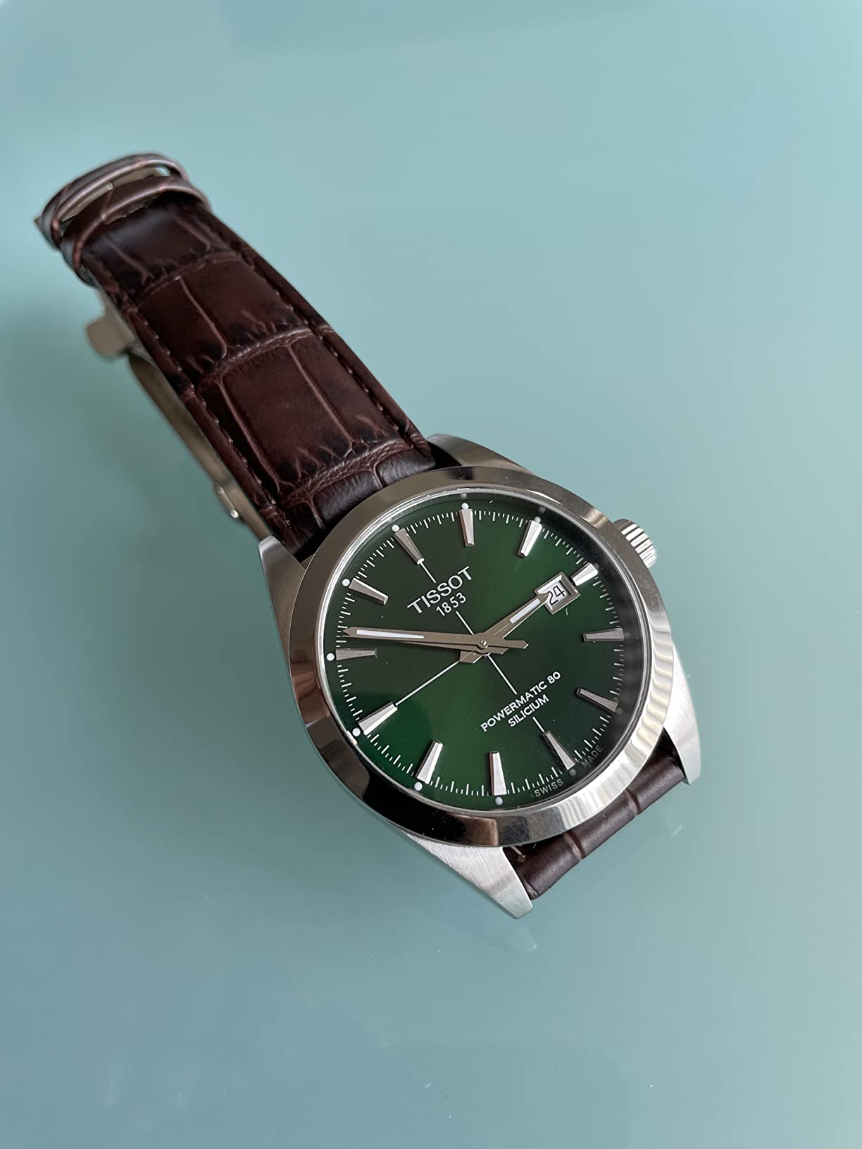 Tissot Men's Gentleman Auto Swiss Automatic Dress Watch with Stainless Steel Strap customer photo 2