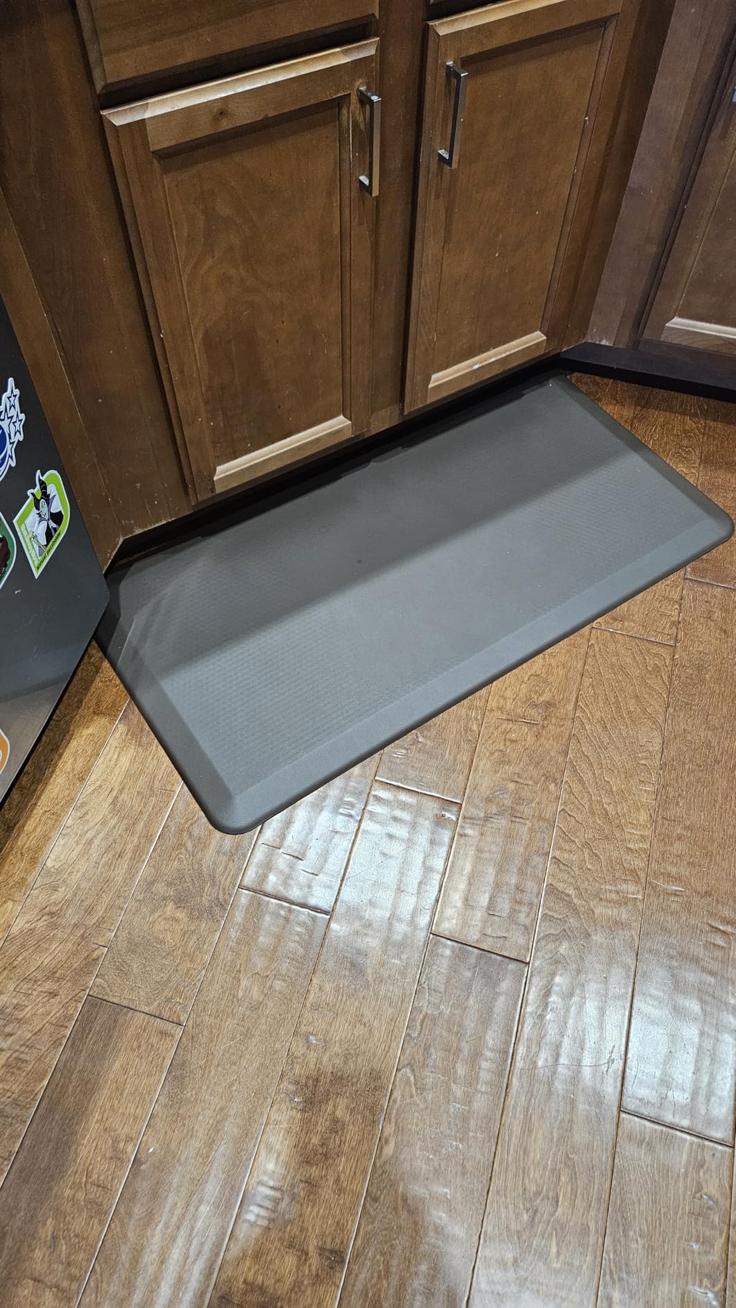 GORILLA GRIP Cushioned Kitchen Mats for Floor, 2 PK, 17x29+17x59, Black | 1/2 Inch Thick Ergonomic Antifatigue Standing Desk Mat, Waterproof and Stain Resistant Pebbled Top, Soft Padded Foam Rug customer photo 2