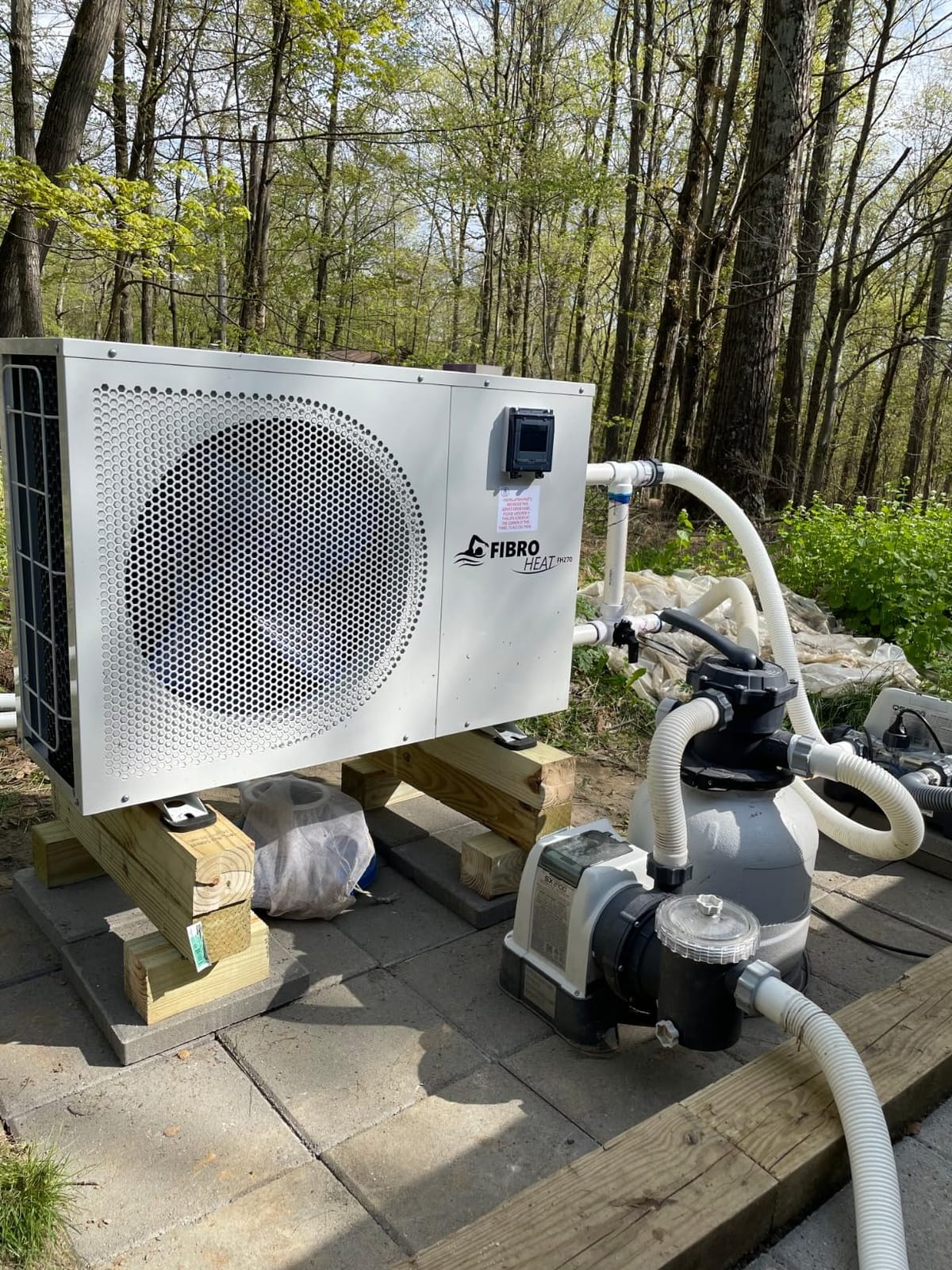 FibroPool Swimming Pool Heat Pump - FH270 70,000 BTU - for Above Ground and Inground Pools and Spas - High Efficiency, All Electric Heater - No Natural Gas or Propane Needed customer photo 2