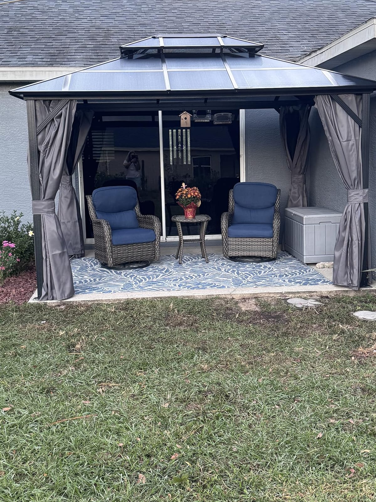 Keen Home Design Waterproof Outdoor Area Rug, Patio Deck Porch, 6x9 | Fade Resistant In Direct Sun, Dries In Hours, Low Pile That Doors Clear; Ideal For Balcony, Sunroom, Garden, Kitchen customer photo 1