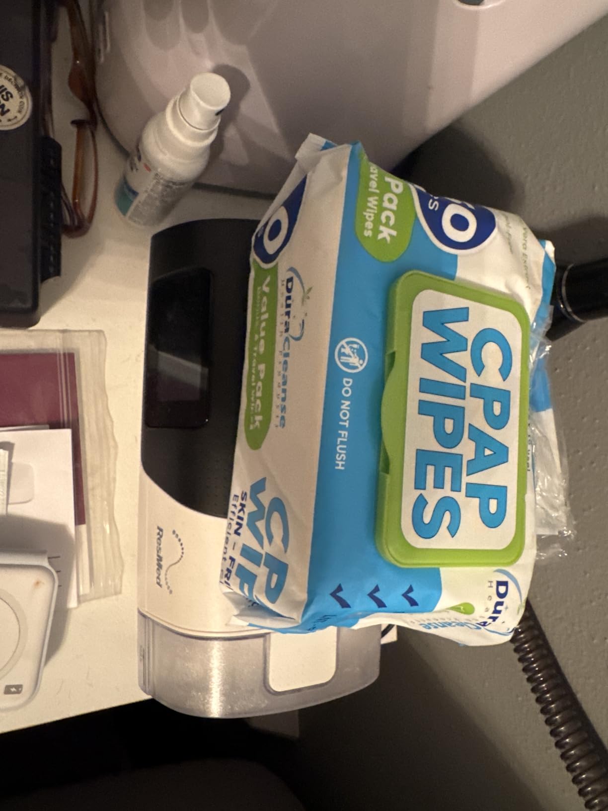 XL CPAP Mask Wipes - Unscented Cleaner Full Face & Nasal Masks - 150 Ct + 6 customer photo 1