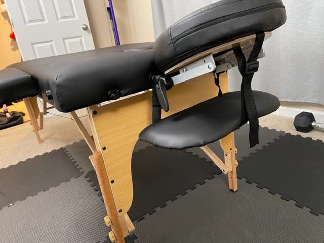 KCC Memory Foam Massage Table Premium Portable Foldable Massage Bed Height Adjustable, 84 Inches Long 28 Inchs Wide Home Salon Spa Bed Tattoo Table with Accessories &Carrying Case, Easy Set Up customer photo 2