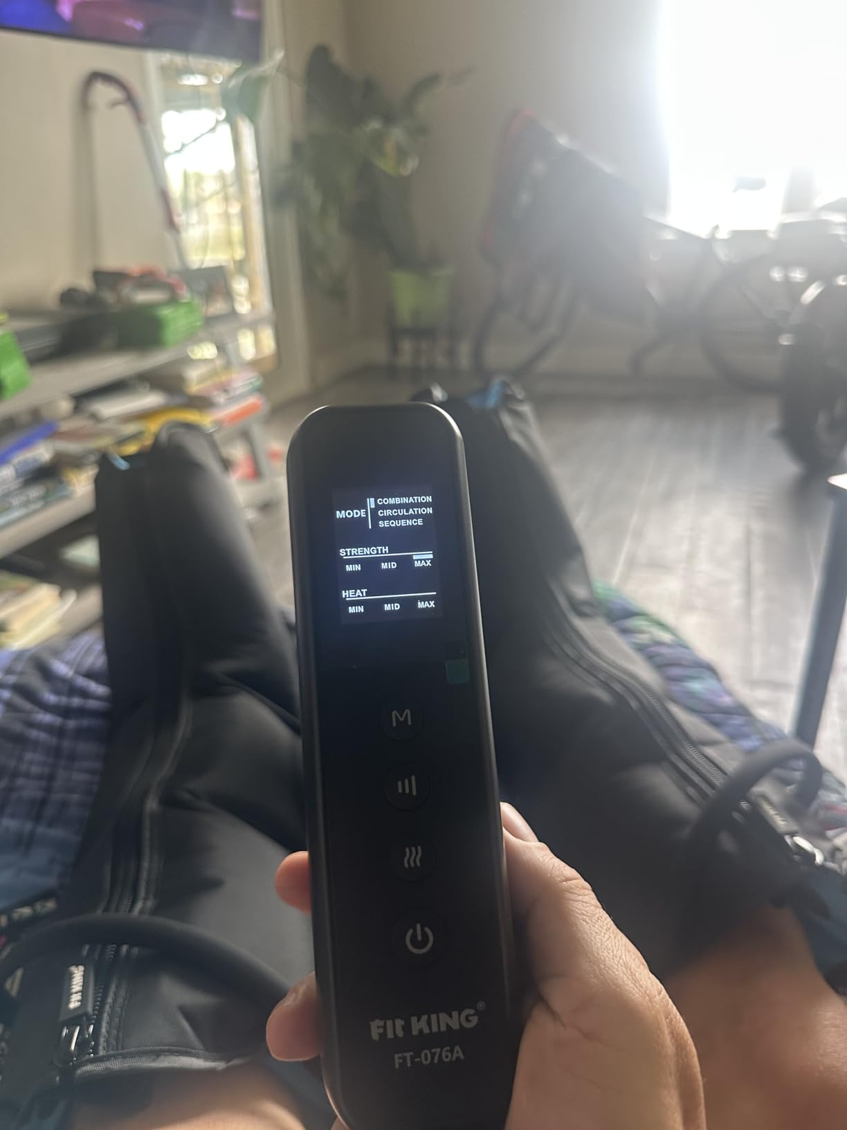 FIT KING Leg Compression Massager with Heat for Circulation and Pain Relief customer photo 1