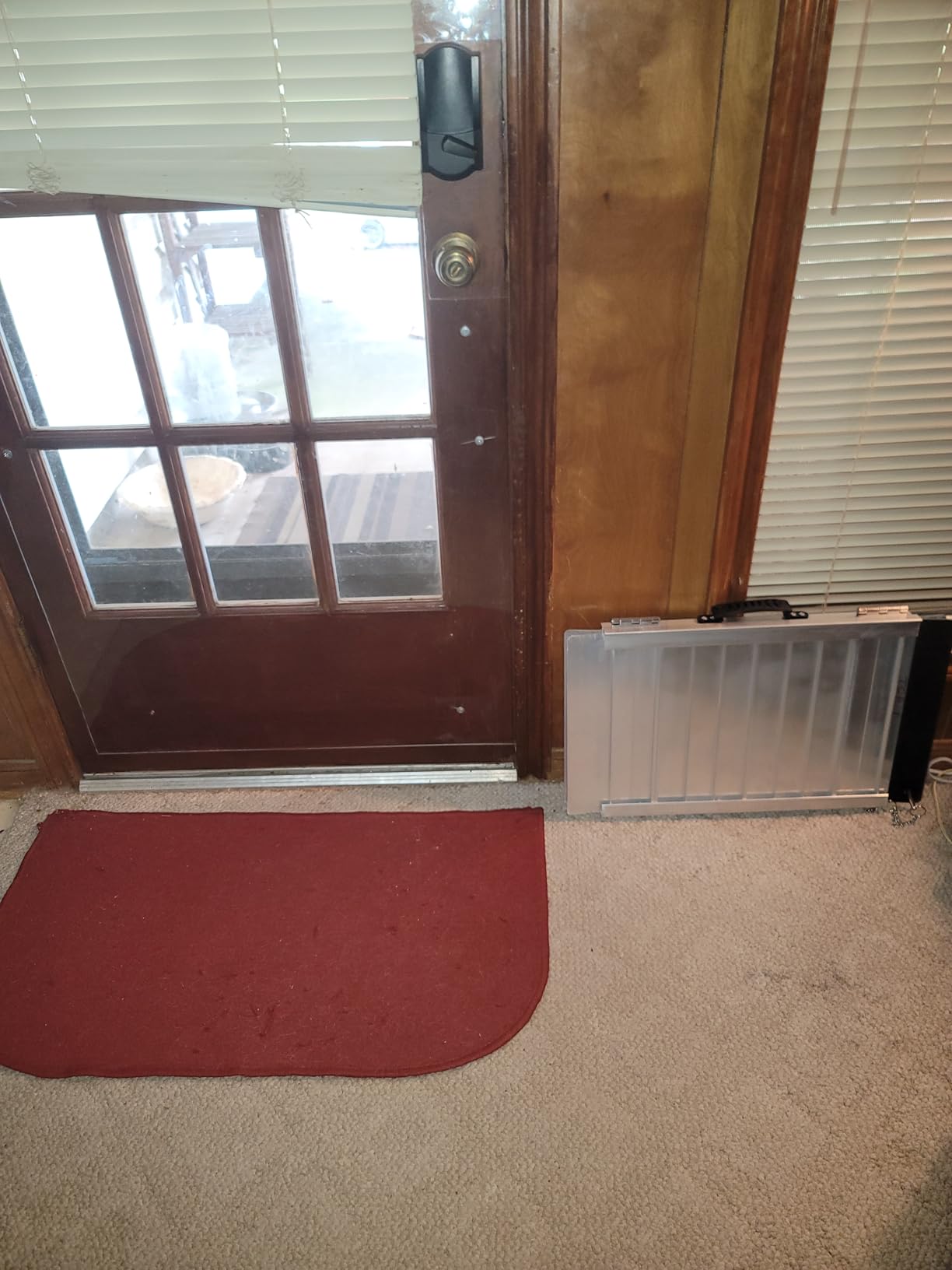 FACHNUO 7FT Portable Wheelchair Ramp for Home Steps, with Support Legs | 800LBS Capacity, Easy Storage, No Set Up, with Handle, Stable&Sturdy Aluminum Ramps for Electric Chairs/Doorways, Non-slip customer photo 2