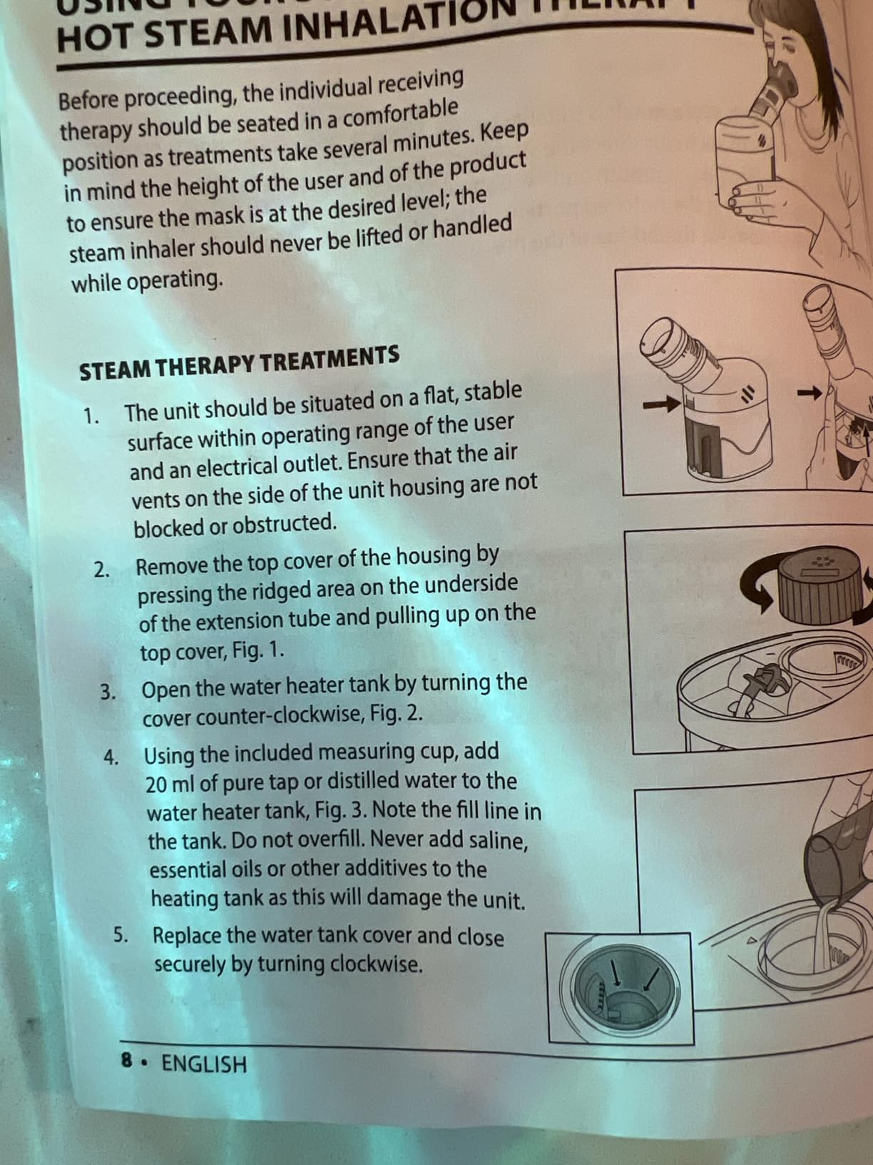 HealthWise Steam Inhaler Respiratory Vapor Therapy | Soothing Steam for Sinus, Congestion & Cough Comfort, Facial Steamer, Includes Mask customer photo 2