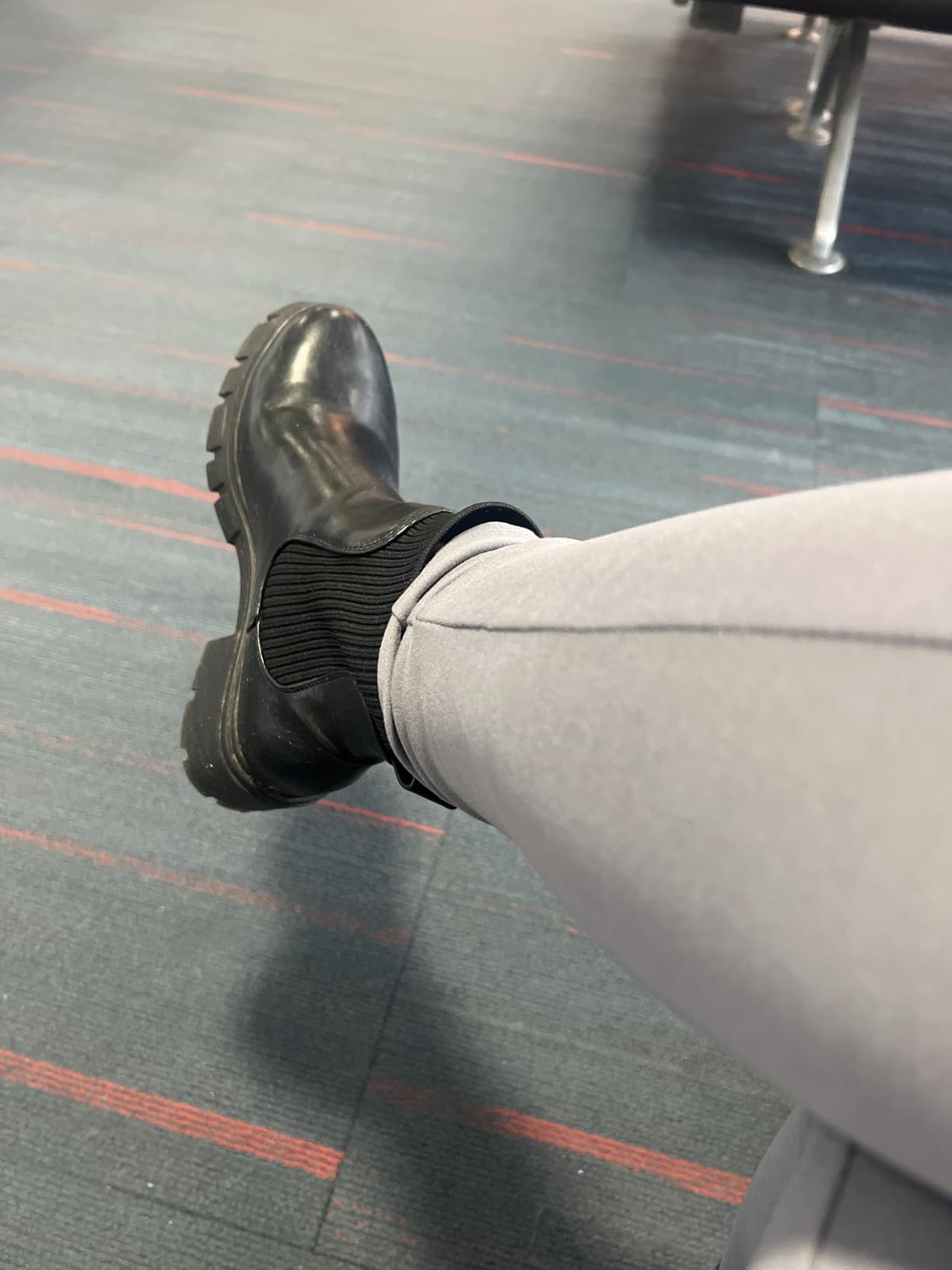 Women's Chunky Platform Chelsea Ankle Boots customer photo 1