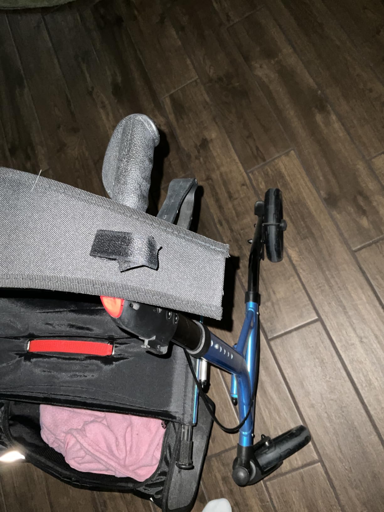 WALK MATE Rollator Walker for Seniors with Seat, Lightweight Foldable | Upgraded Thumb Press Button for Height Adjustment, 8 Inch Wheels, 18