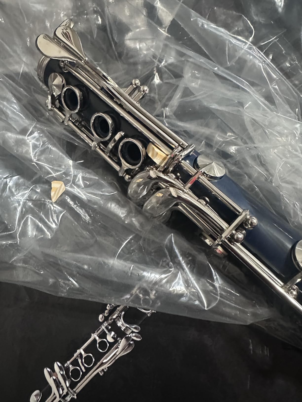 Rhythm Bb Clarinet 17 Nickel Keys Woodwind Band & Orchestra Musical Instruments for Beginners Includes Case, Stand, 10 Reeds and Cleaning Kit-Black/Silver keys customer photo 2