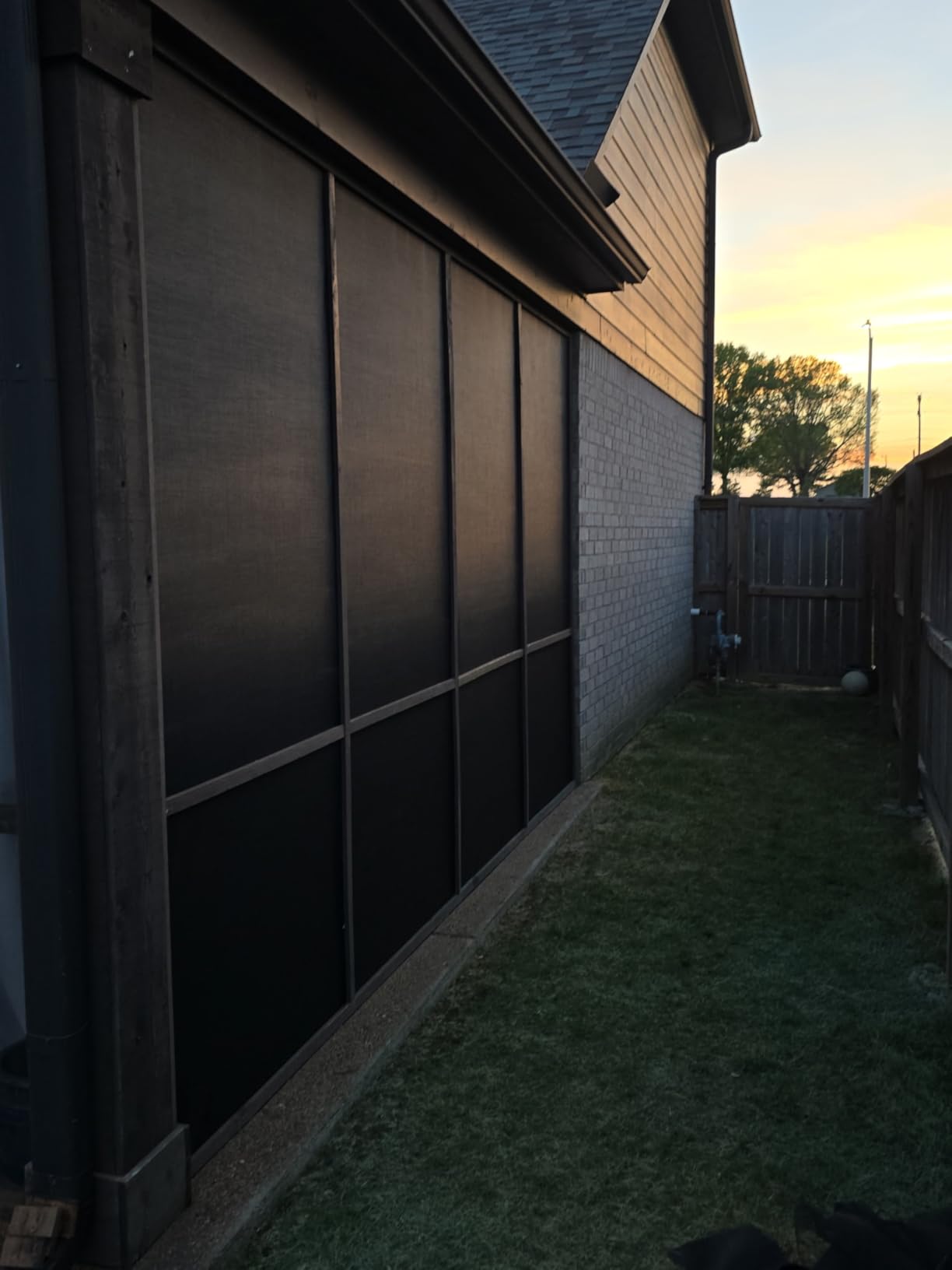 Phifer Solar Screen Mesh 90% Shade - Black, Roll 36 in x 25 ft | Energy-Saving Solar Screen Roll, DIY Exterior Sun Shades for Reduced Glare and More Privacy, Window, Patio, & Porch customer photo 2