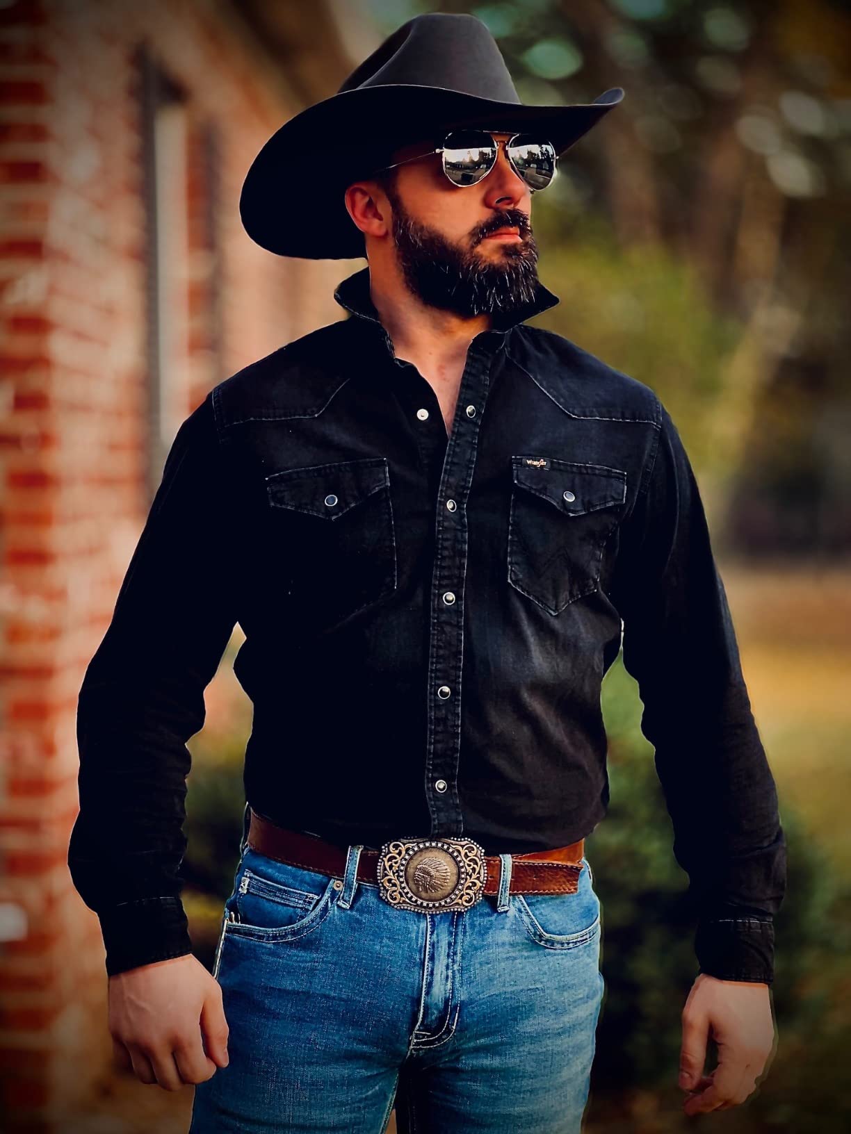 Wrangler Men's Iconic Regular Fit Snap Shirt customer photo 1