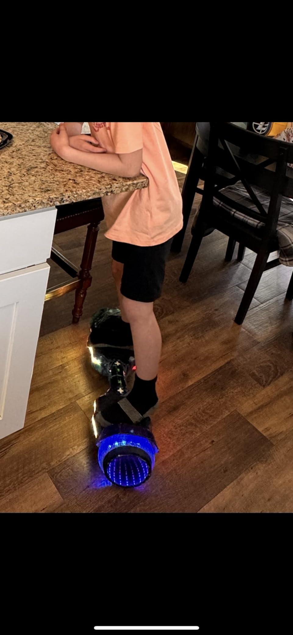 SIMATE Scooter, Colorful LED Light-Up Wheels, Bluetooth Speakers and APP, Dual 250W Motors, 8.5 mph Max Speed & 8.5 Miles Max Range, Gifts for Kids Adults Girls Boys customer photo 1