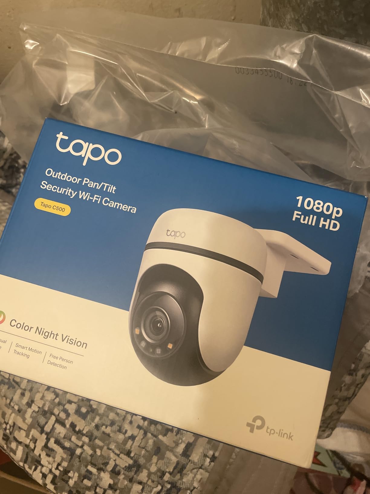 Tapo 1080P Outdoor Wired Pan/Tilt Security Wi-Fi Camera, 360 Degree View, Motion Tracking, Works with Alexa & Google Home, Night Vision, Free AI Detection, Cloud & SD Card Storage (up to 512GB), Tapo C500 customer photo 2