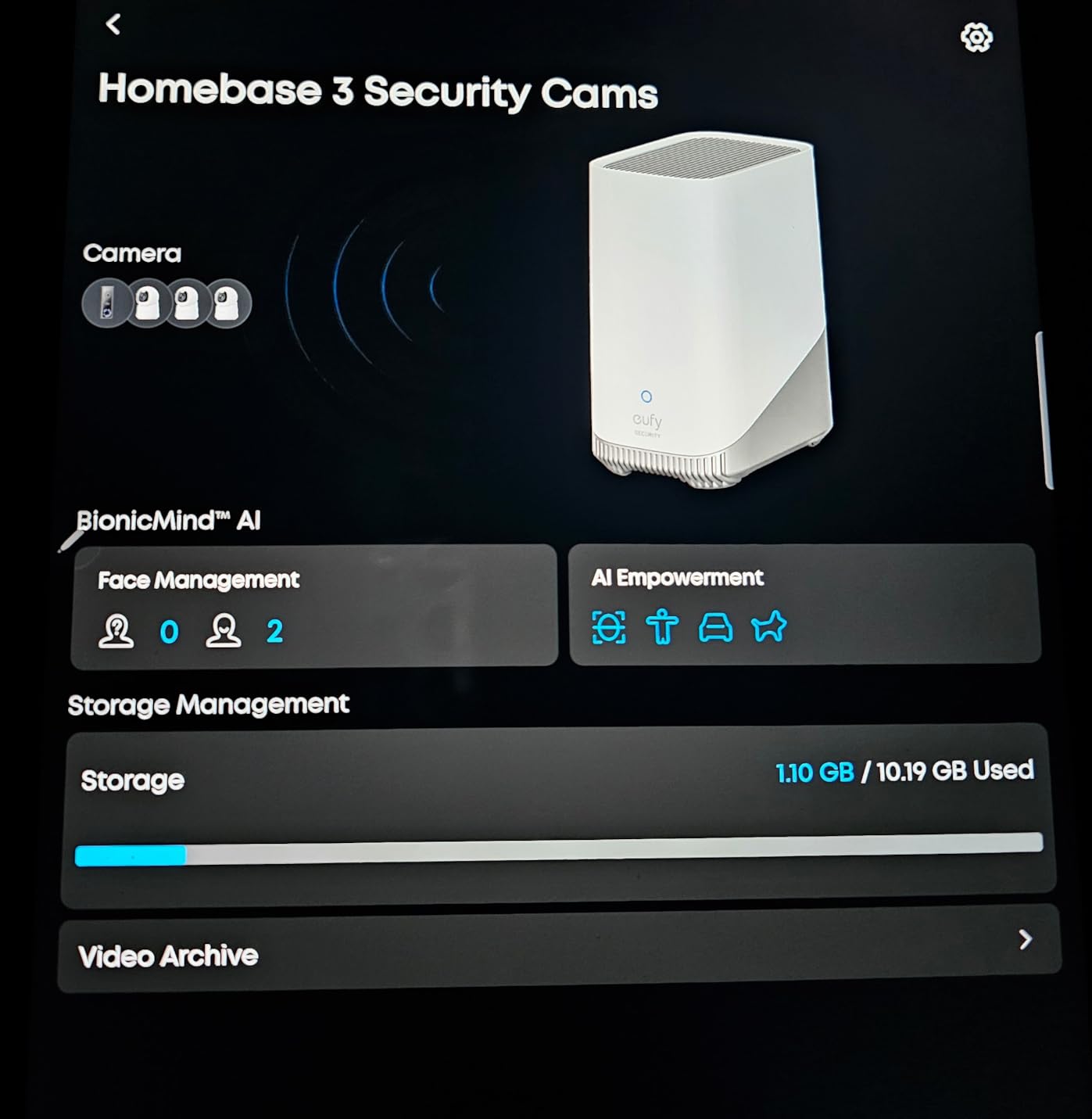 eufy Security HomeBase 3 (HomeBase S380), Smart Hub for eufy Devices | Up to 16 TB Expandable Local Storage, BionicMind AI Facial Recognition, Advanced Encryption, No Monthly Fee customer photo 1