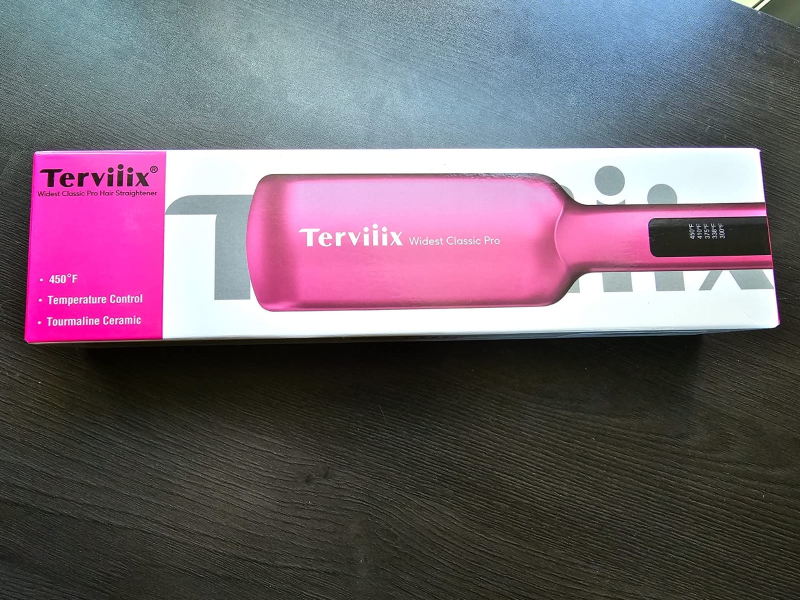 Terviiix 2 Inch Extra Wide Flat Iron Hair Straightener, Ceramic Tourmaline | For Thick, 4C Natural, Coarse & Curly Hair, 30s Fast Heat, 300-450°F Adjustable, Auto Shut Off, Dual Voltage customer photo 2