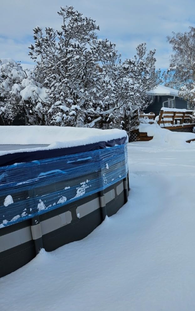POOLHACKER 2026 Upgrade 24FT Round Winter Pool Cover for Above Ground Pools customer photo 1