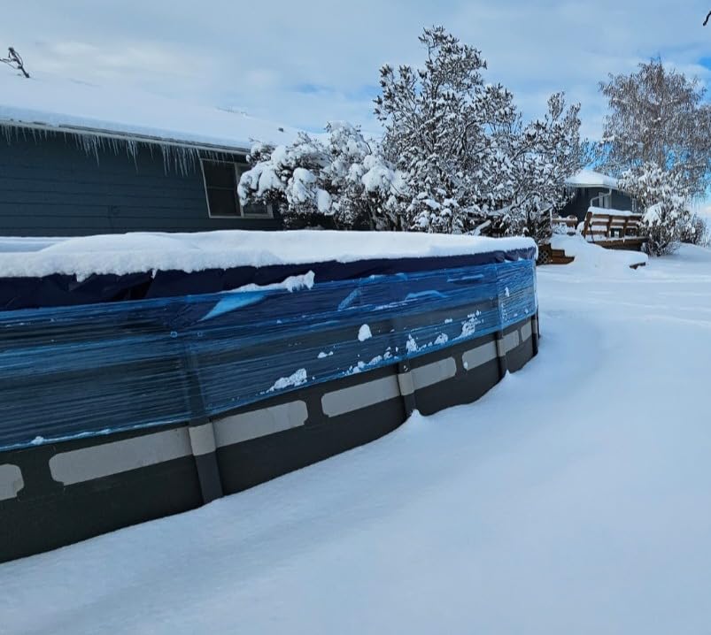 POOLHACKER 2026 Upgrade 24FT Round Winter Pool Cover for Above Ground Pools customer photo 2