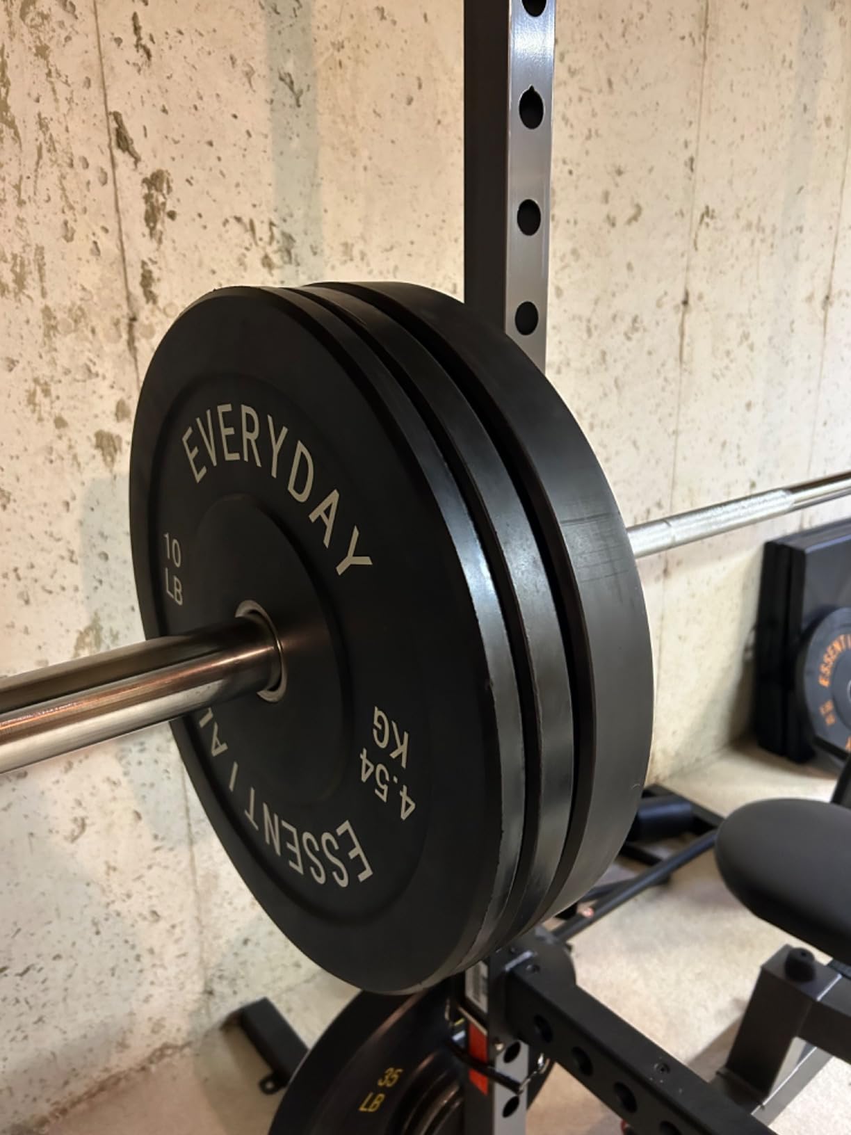 BalanceFrom Olympic Rubber Bumper Weight Plate Set with Steel Hub Inserts - 2-Inch Hole Plates for Strength Training, Powerlifting, and Weightlifting at Home, Garage, or Commercial Gym customer photo 1