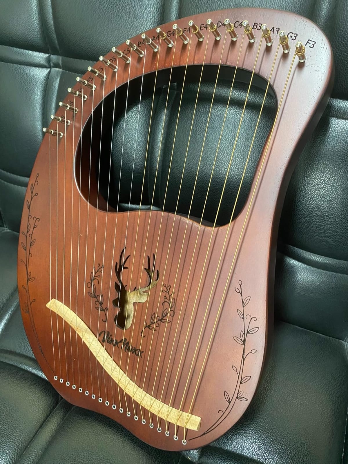 19-String Mahogany Lyra Harp Kit for Beginners Adults with Tuning Wrench, Gig Bag, Instructions, Extra Strings customer photo 2