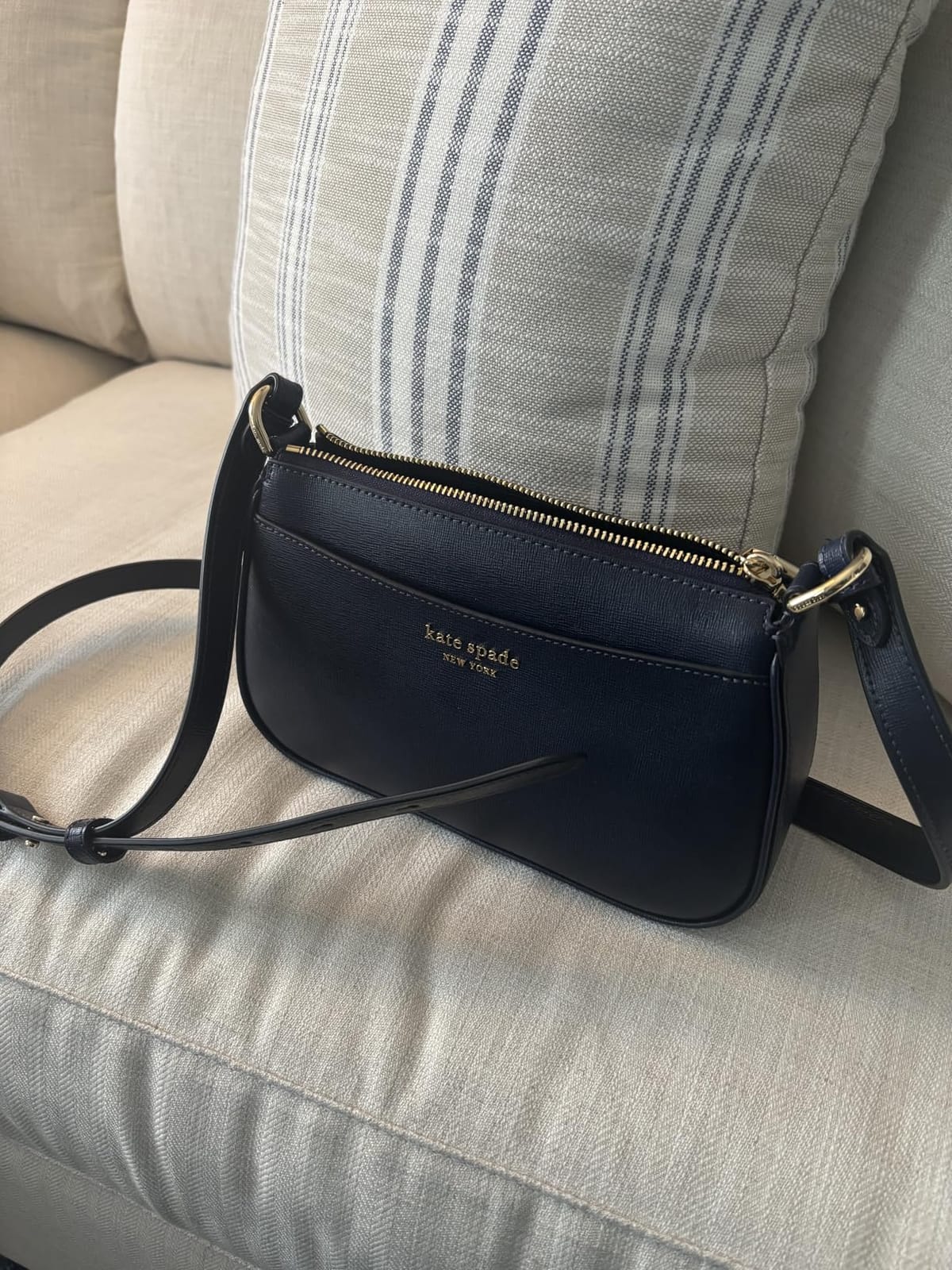 kate spade new york Women's Bleecker Saffiano Small Leather Crossbody Bag customer photo 2