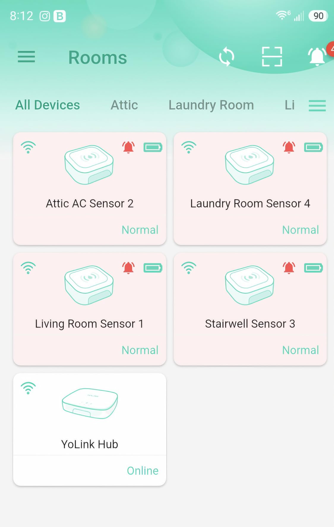 YoLink Water Leak Starter Kit: Hub + 4 Leak Sensor 4 (105 dB Siren), LoRa Long-Range, App/SMS/Email Alerts, D2D Offline, 2 AAA Up to 5-Year Battery, Compatible with Alexa/IFTTT/Home Assistant customer photo 1