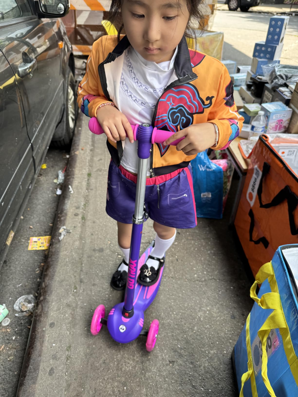 Gotrax KS1 Kids Kick Scooter, 3 Wheels for Boys & Girls 2-8, Gifts | LED Light-Up Wheels, 3 Adjustable Handlebar, Easy Assembly, Lightweight, Wide Anti-Slip Deck, Lean to Steer, Max Load 110 lbs customer photo 2