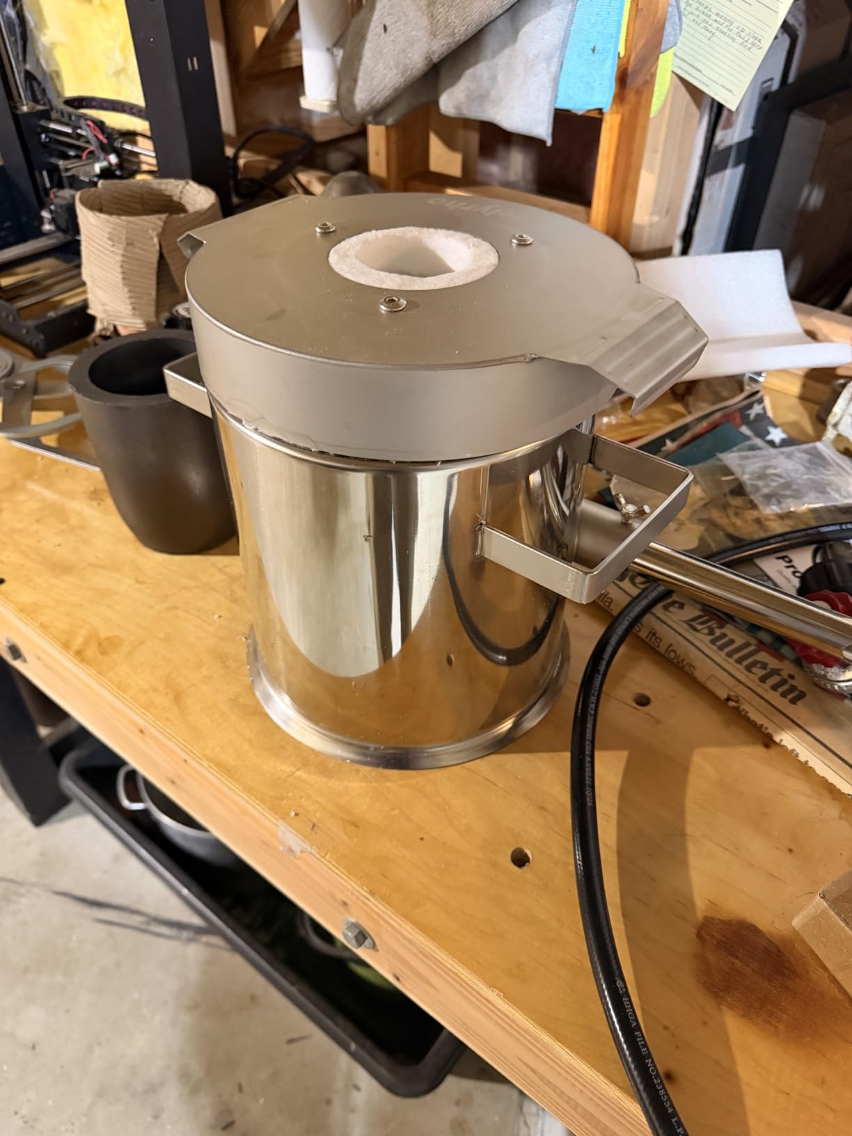 Nelyrho 6KG Propane Melting Furnace Kit, 2500°F Stainless Steel Smelter customer photo 1