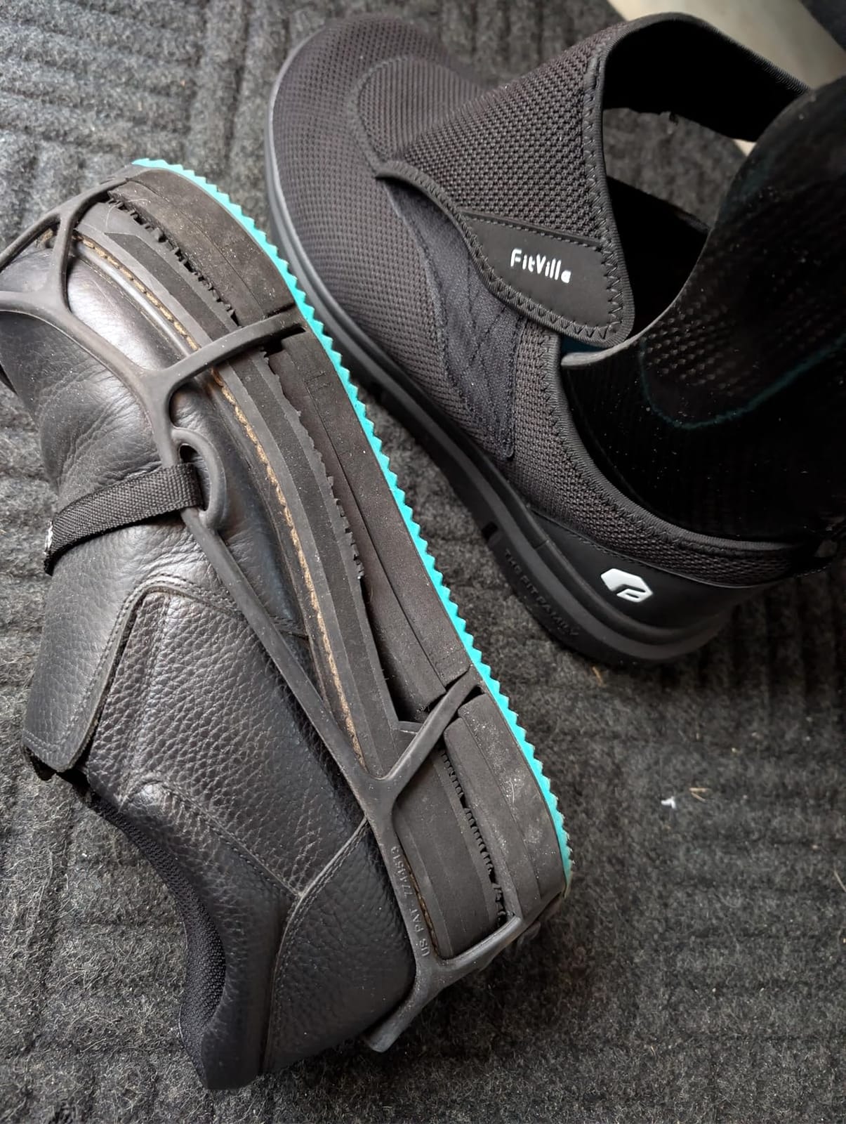 FitVille Diabetic Shoes for Men Extra Wide Slip-on Shoes for Swollen Feet Adjustable Walking Shoes for Elderly Foot Pain Relief Neuropathy - EasyTop Wings customer photo 2