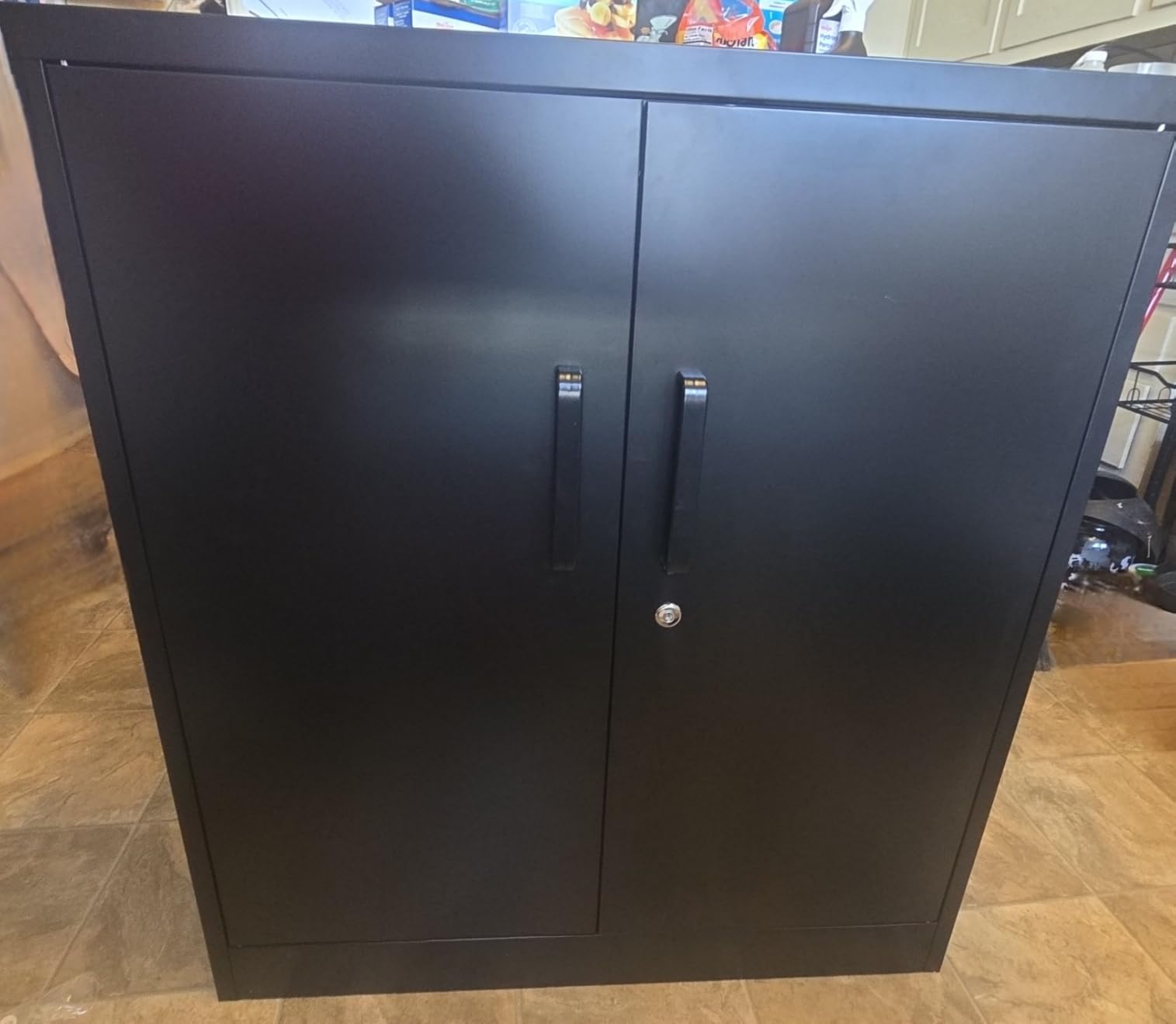 Metal Garage Storage Cabinet with Locking Doors and Adjustable Shelves, -73