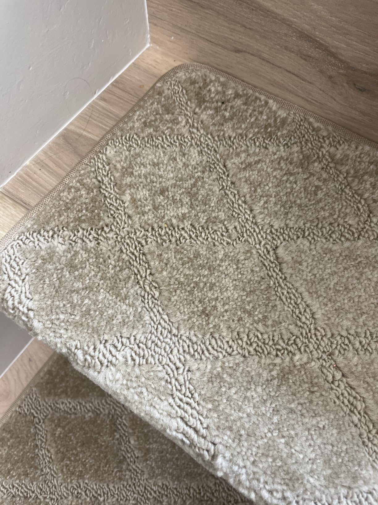 PURE ERA Bullnose Carpet Stair Treads Tape Free Non-Slip Indoor Stair Protectors Pet Friendly Stair Treads for Wooden Steps 9.5